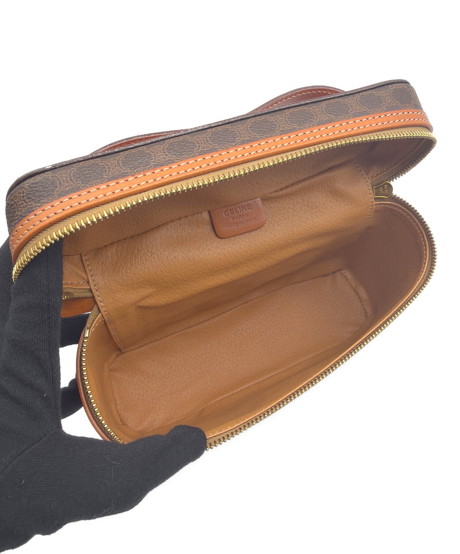 中古・古着通販】CELINE (セリーヌ) バニティバッグ ブラウン