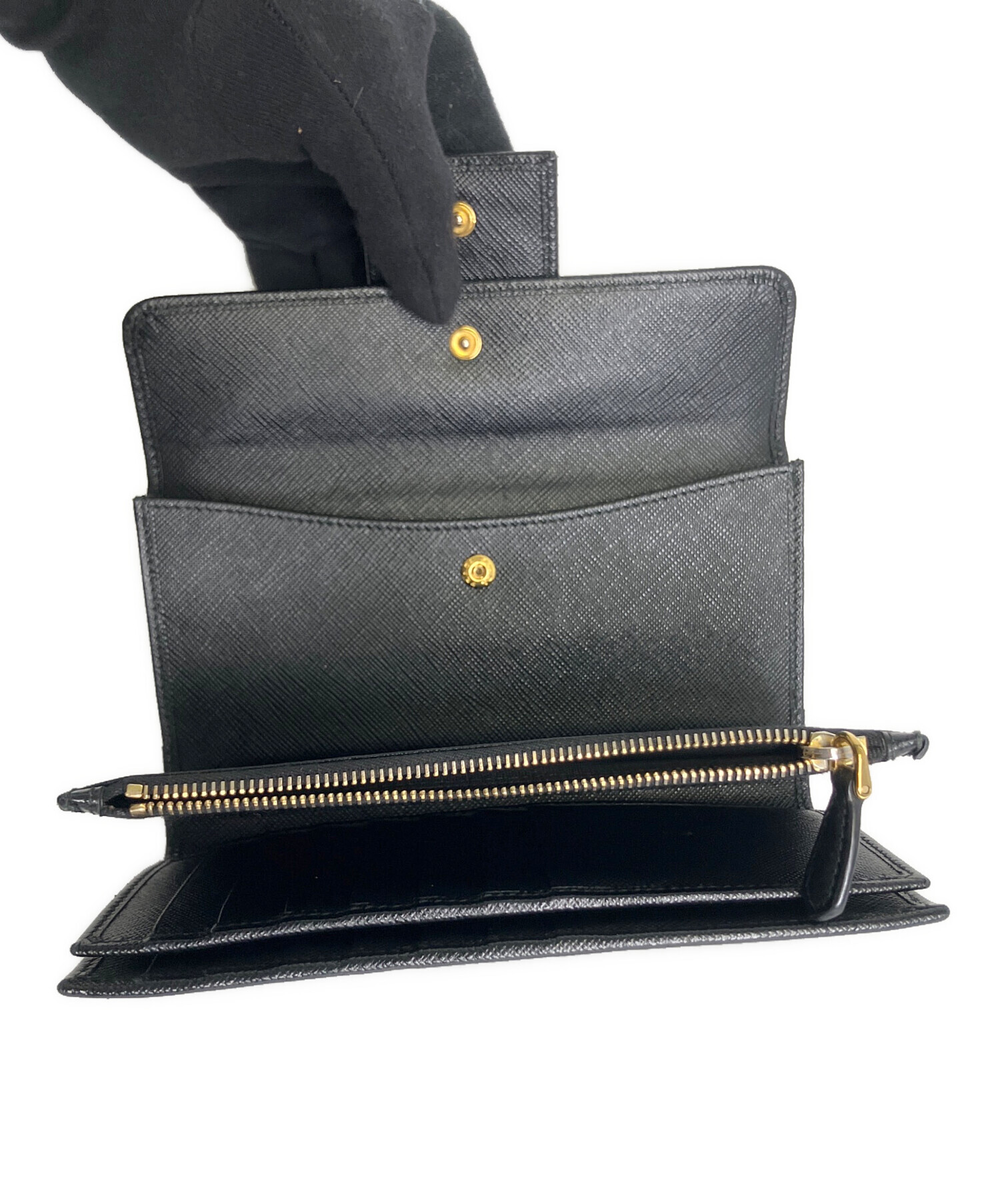 中古・古着通販】PRADA (プラダ) 長財布 ブラック｜ブランド・古着通販 