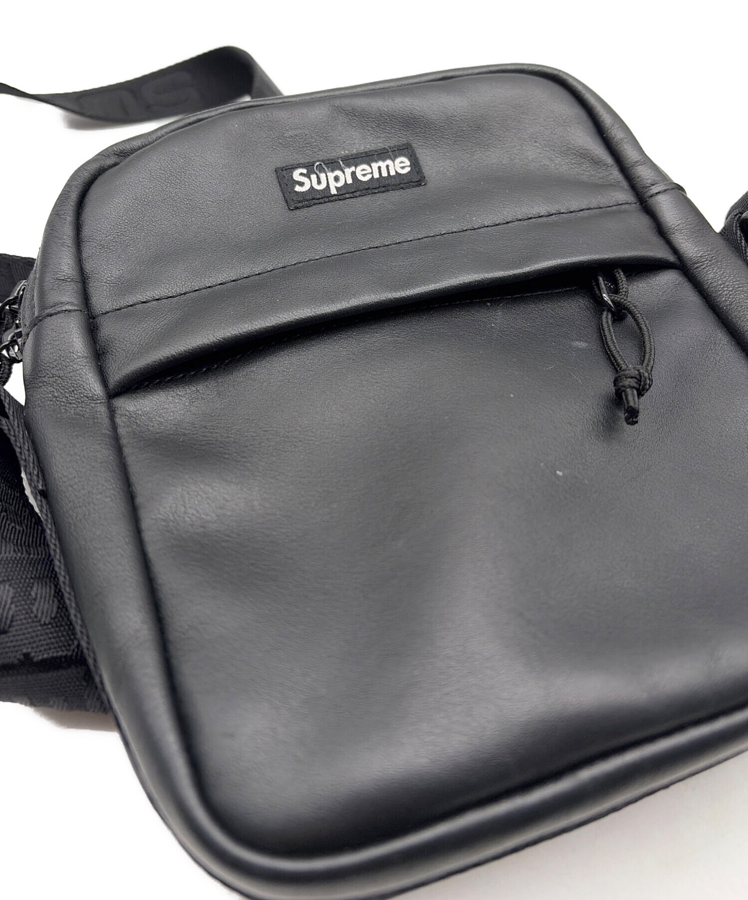 中古・古着通販】SUPREME (シュプリーム) 23FM レザーショルダーバッグ
