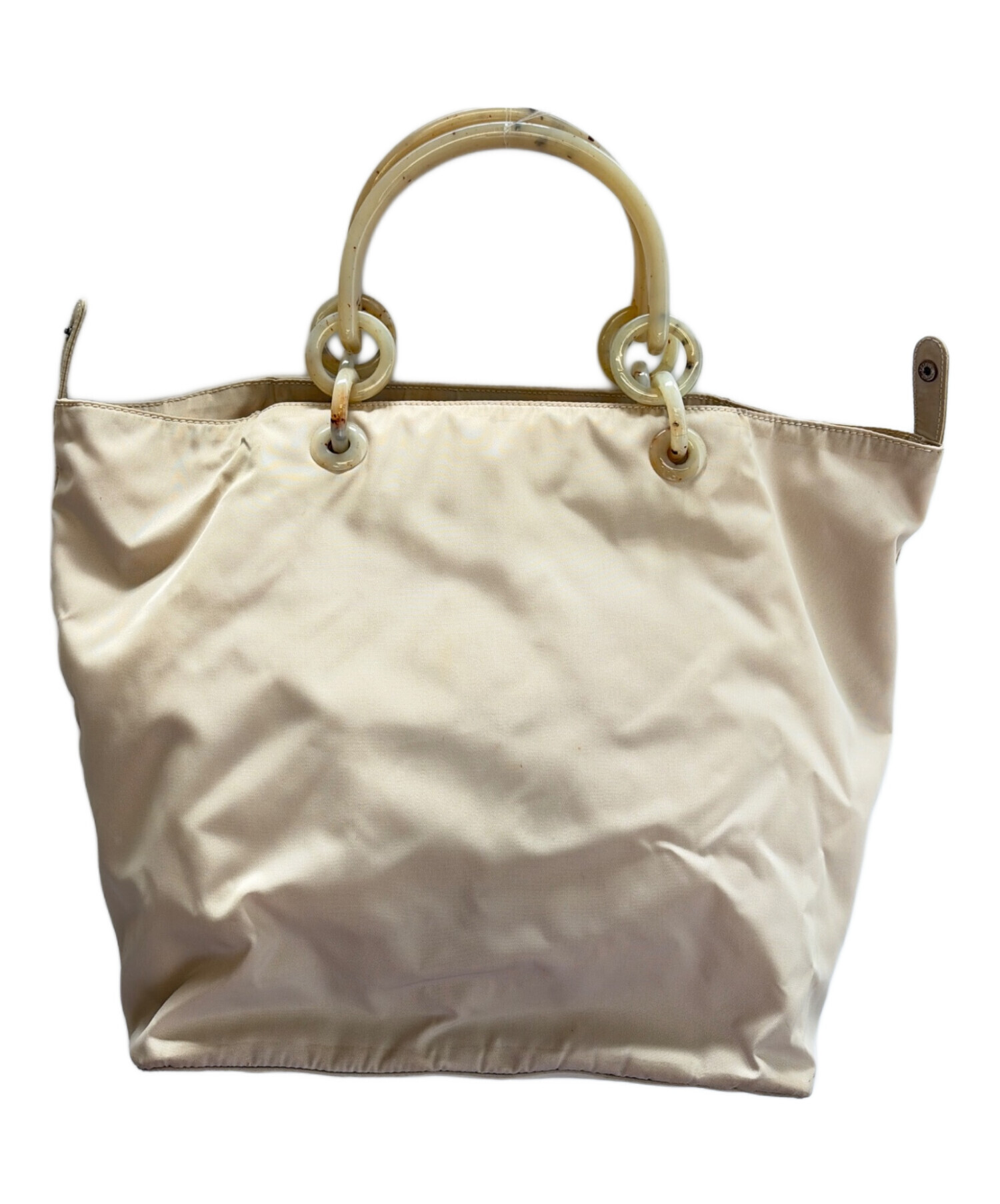 中古・古着通販】PRADA (プラダ) ナイロンバッグ ベージュ｜ブランド 
