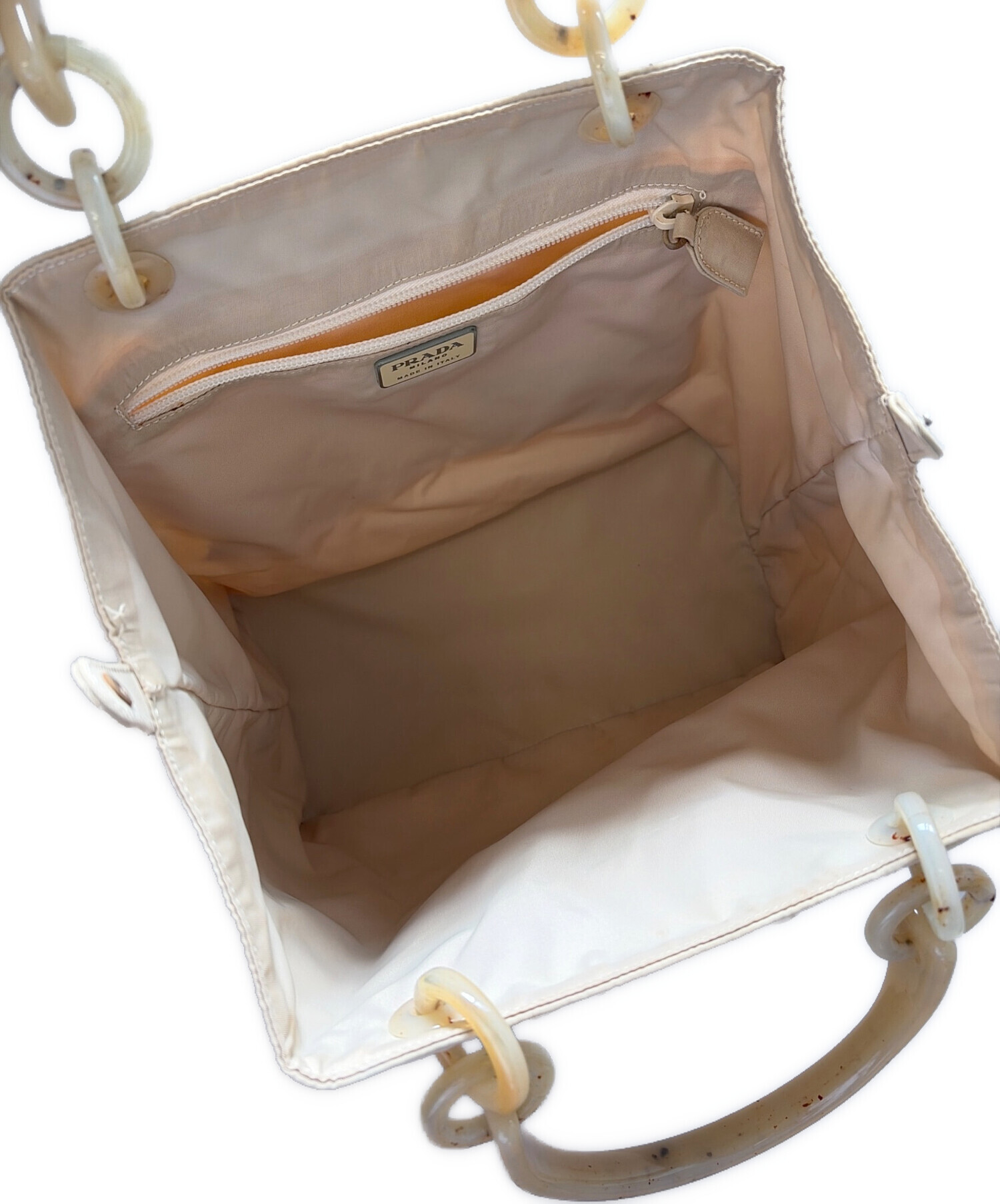 中古・古着通販】PRADA (プラダ) ナイロンバッグ ベージュ｜ブランド