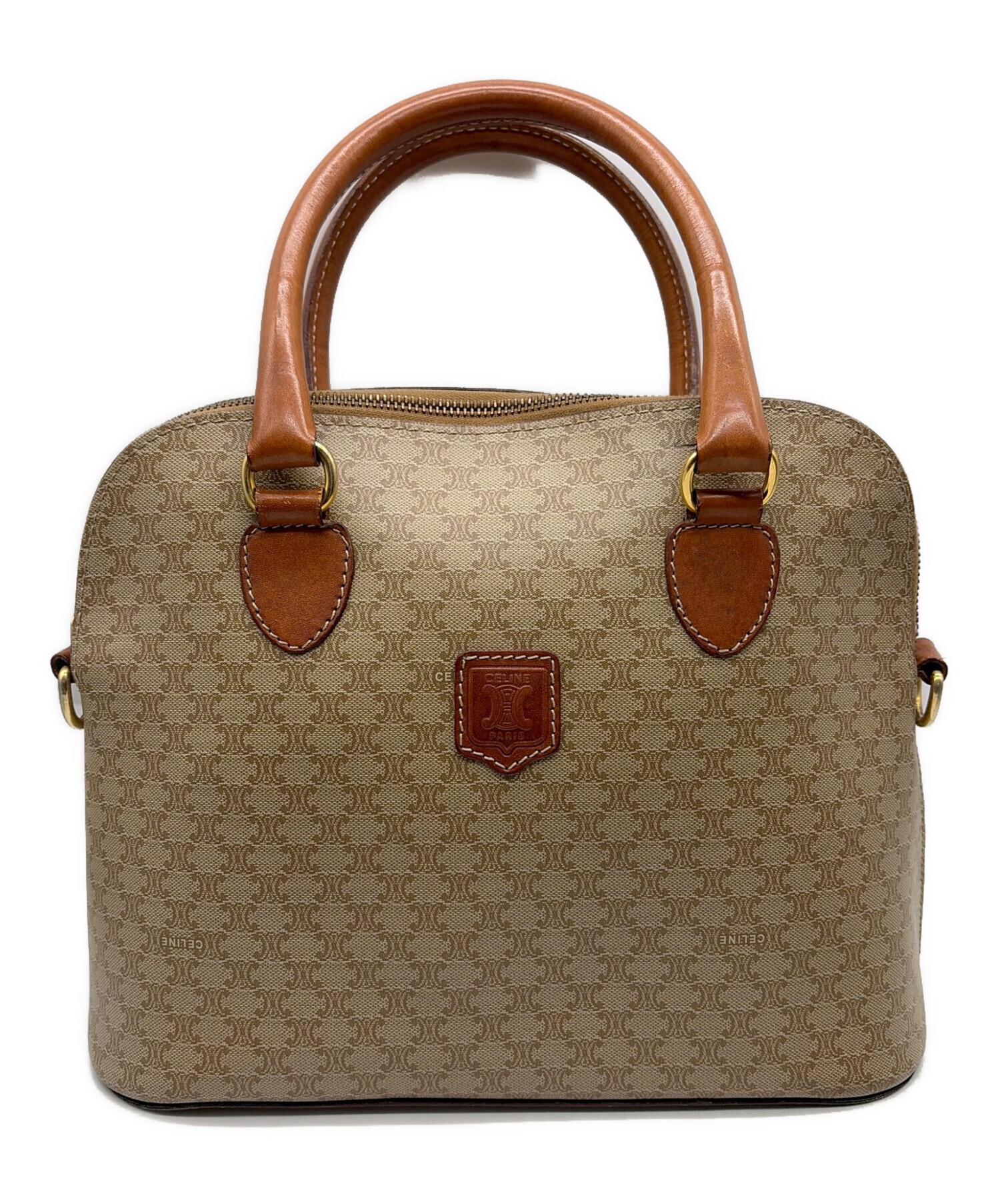 中古・古着通販】CELINE (セリーヌ) ハンドバッグ ベージュ｜ブランド 