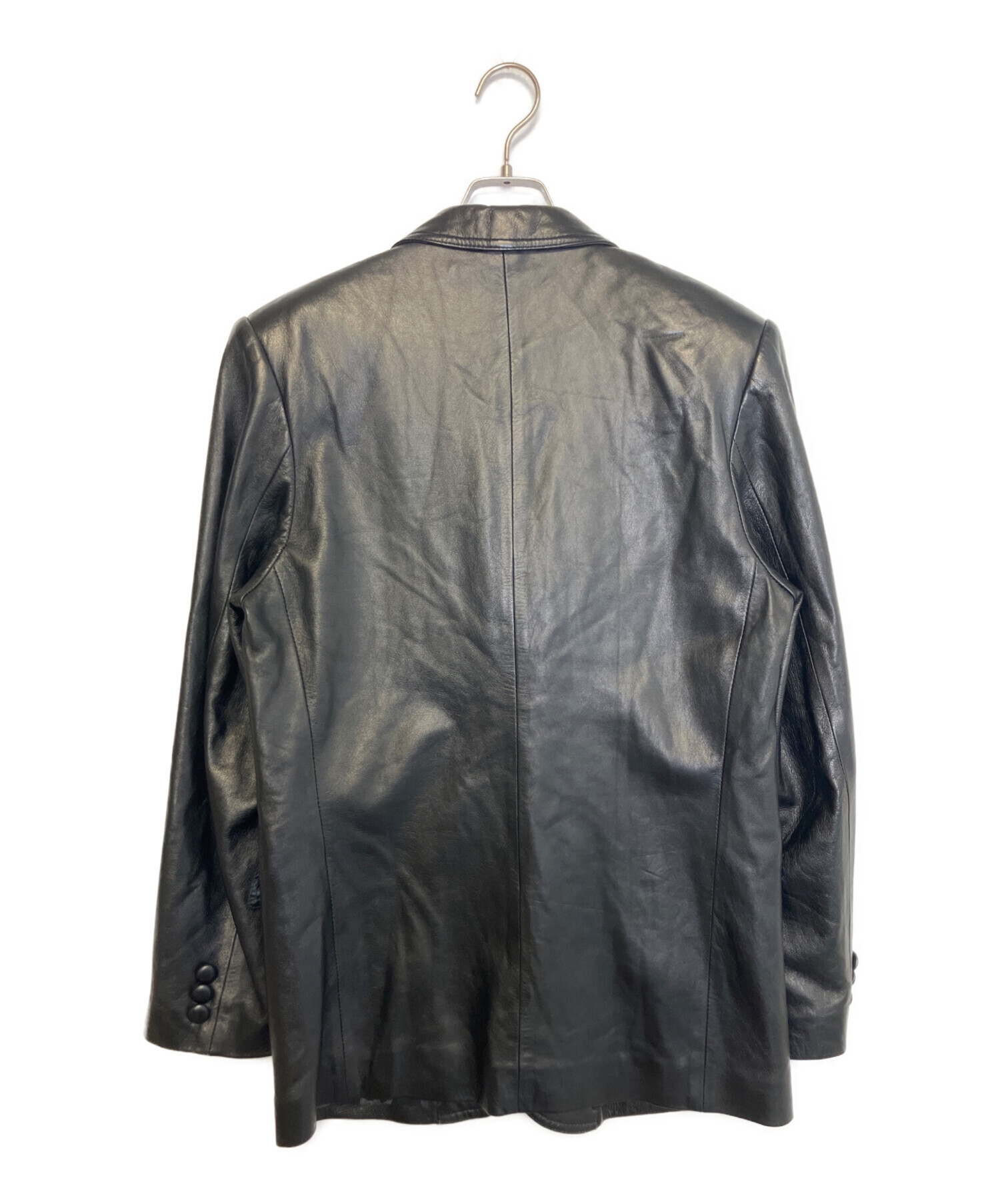 中古・古着通販】perfetto (ペルフェット) レザーテーラードジャケット