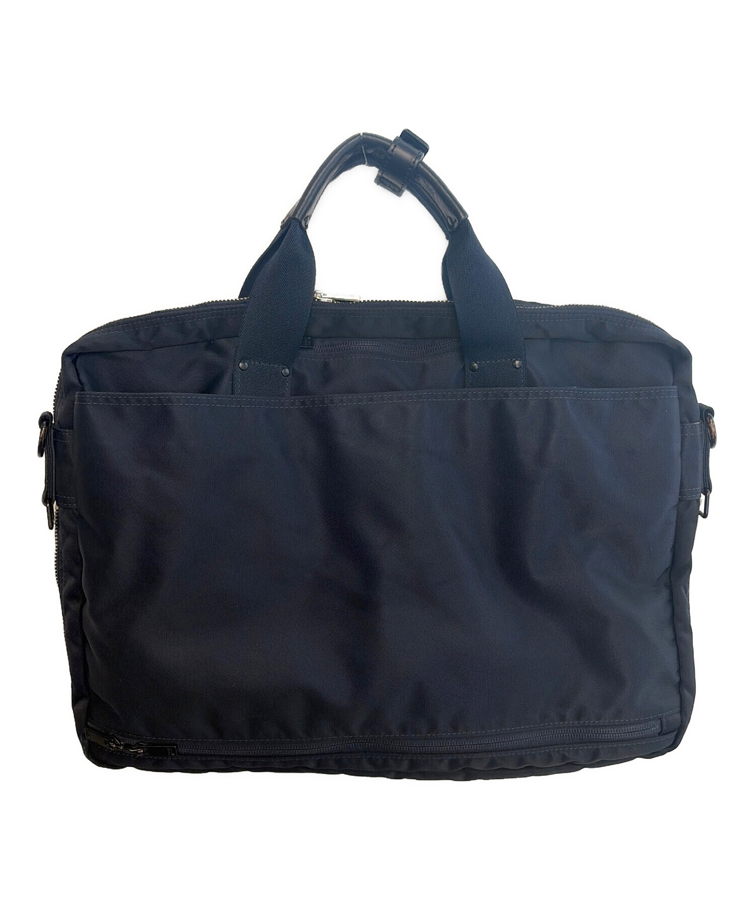 未使用品 ポーター2WAY ブリーフケース 中古・古着通販】PORTER (ポーター) 2WAYブリーフケース ネイビー