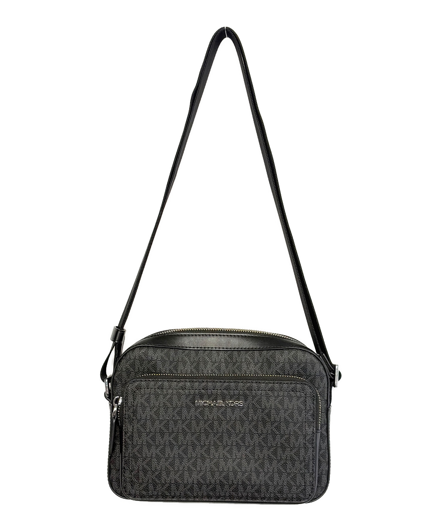 新品未開封！MICHAEL KORS ブラックショルダーバッグ 中古・古着通販】MICHAEL KORS (マイケルコース) ショルダーバッグ