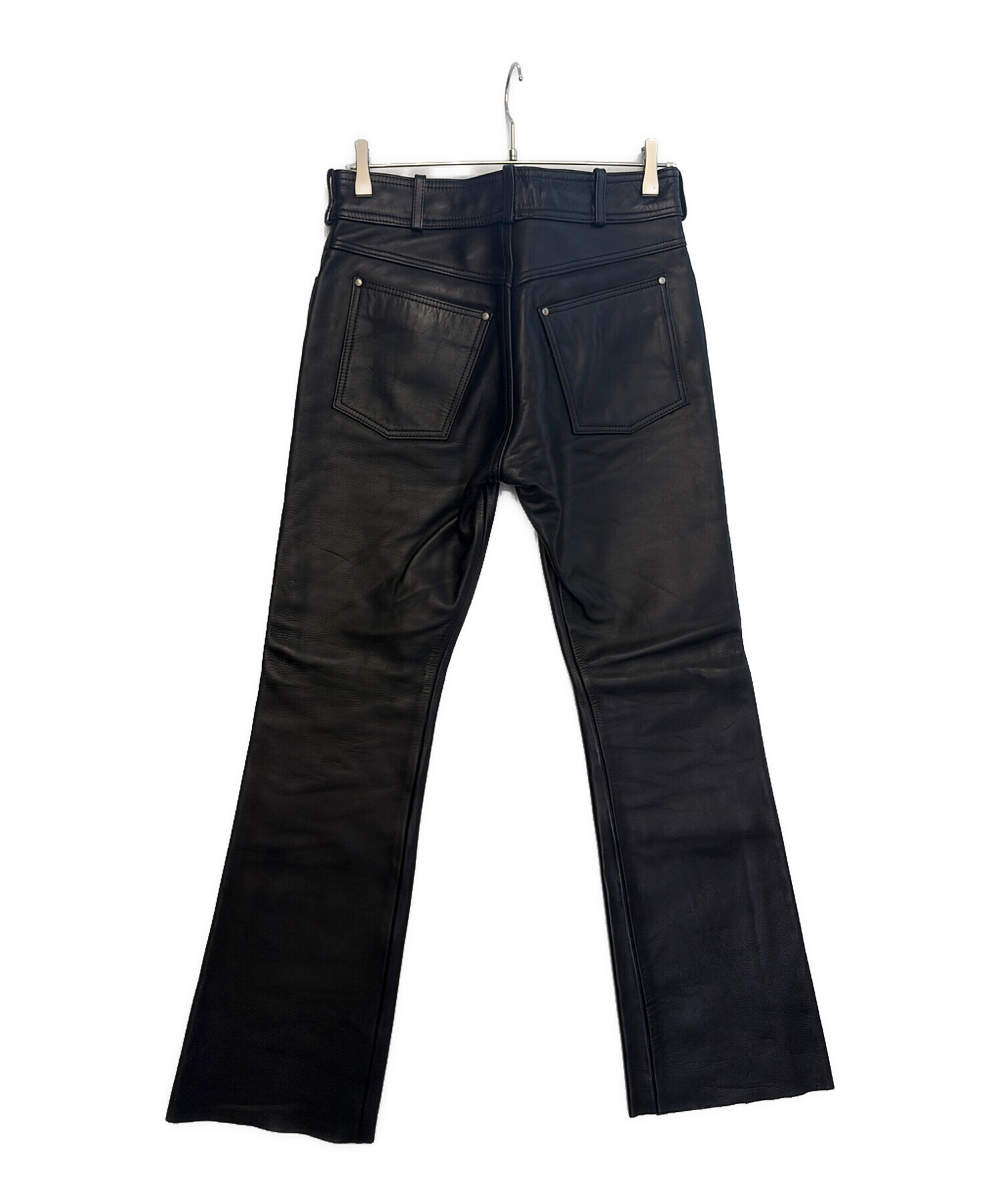 Harley-Davidson レザーパンツ サイズ30 ブラック 中古・古着通販】HARLEY-DAVIDSON (ハーレーダビッドソン) レザー