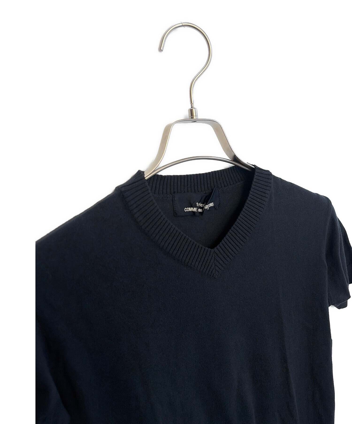 90s トリココムデギャルソン 薄手パーカー ニット ブラック 黒 レディース 中古・古着通販】tricot COMME des GARCONS (トリココムデギャルソン