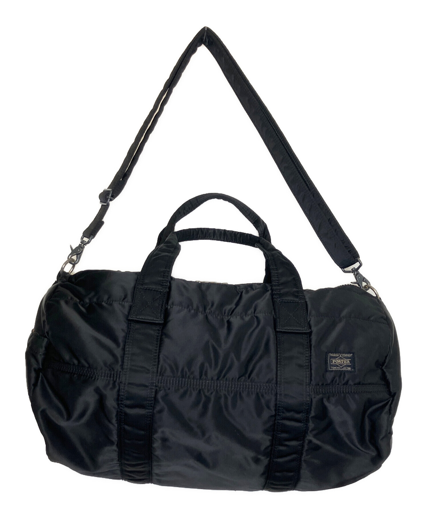 美品　ポーター　2way ショルダーバッグ　ハンド　黒　ダブルジップ　収納多数 中古・古着通販】PORTER (ポーター) 2WAYショルダーバッグ ブラック
