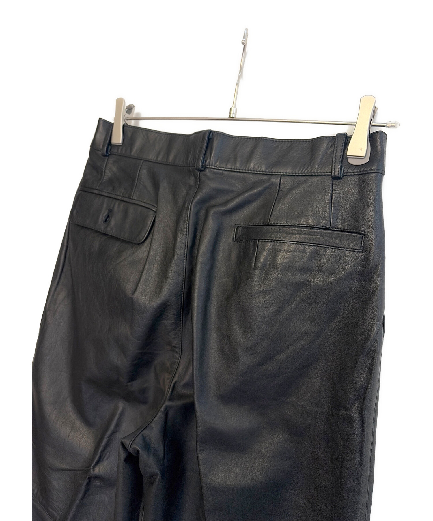 レザーパンツ ブラック レショップ×ブルーナボイン×TCWNN レザー XL 美 