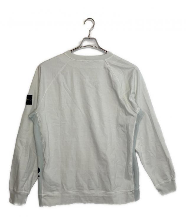 最終値下 STONE  ホワイト 長袖カットソー 中古・古着通販】STONE ISLAND (ストーンアイランド) 長袖カットソー