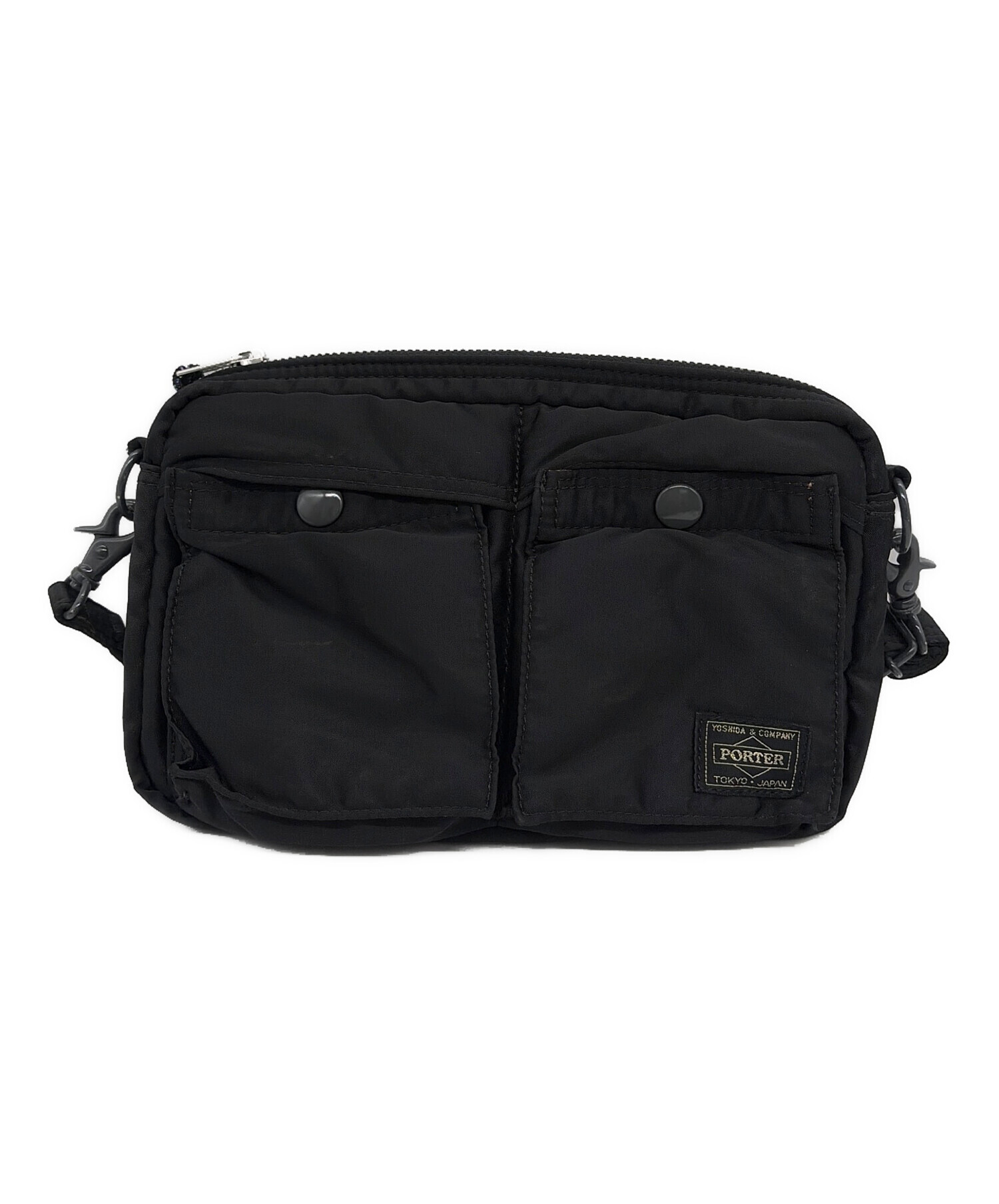 中古・古着通販】PORTER (ポーター) ショルダーバッグ ブラック 