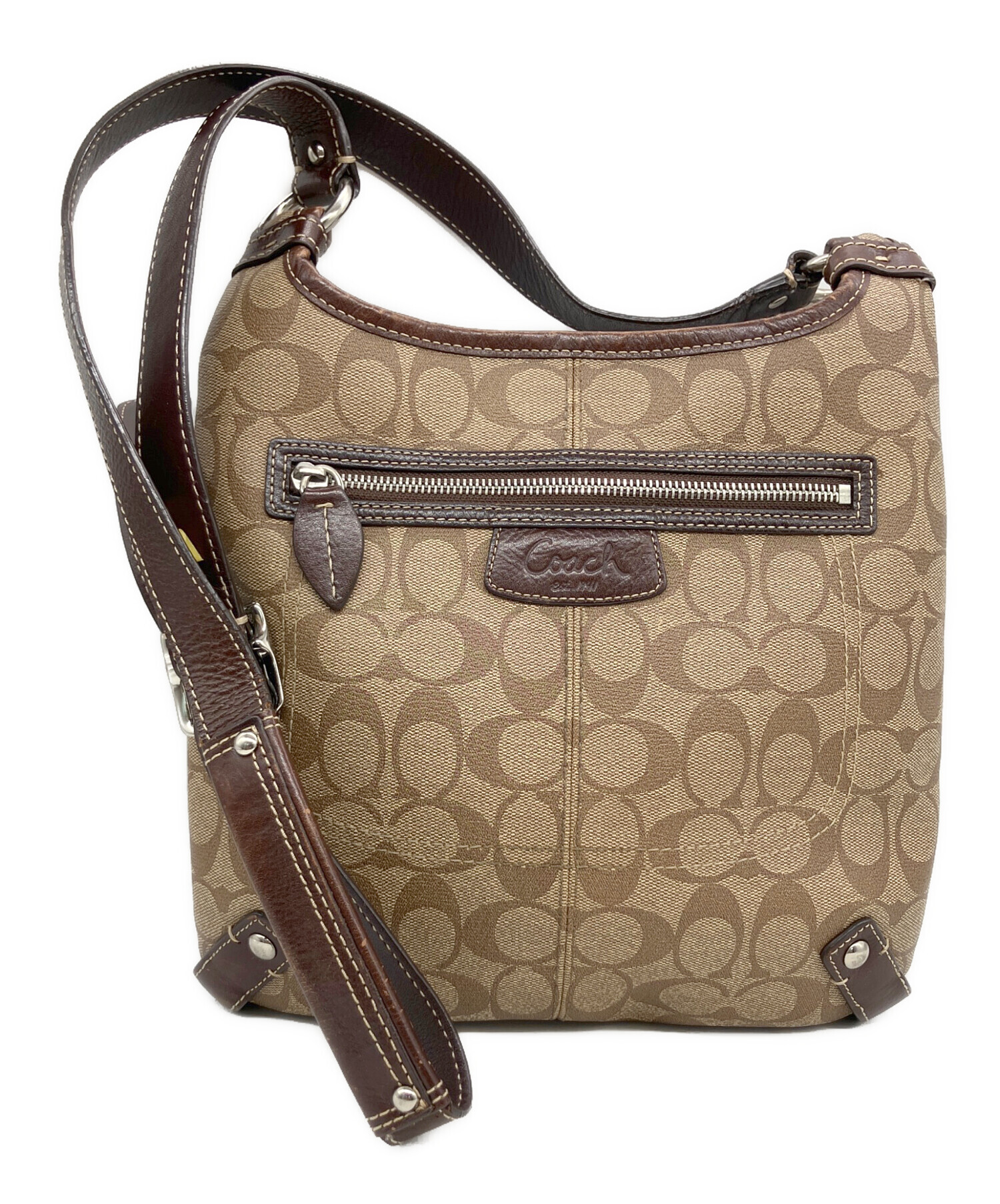 中古・古着通販】COACH (コーチ) ショルダーバッグ ブラウン｜ブランド