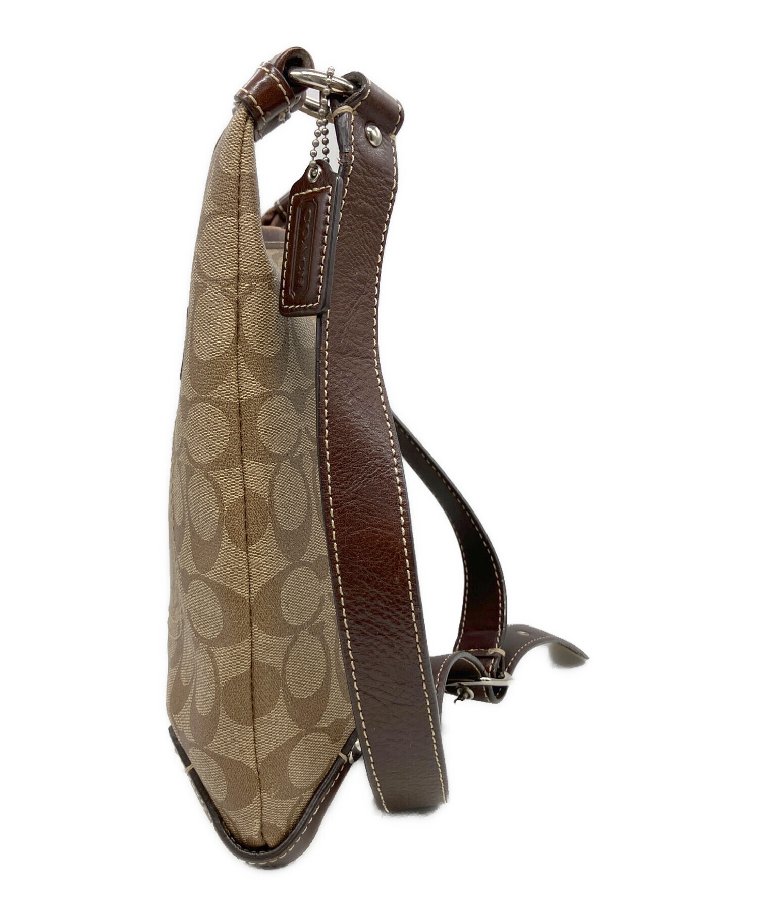 中古・古着通販】COACH (コーチ) ショルダーバッグ ブラウン｜ブランド