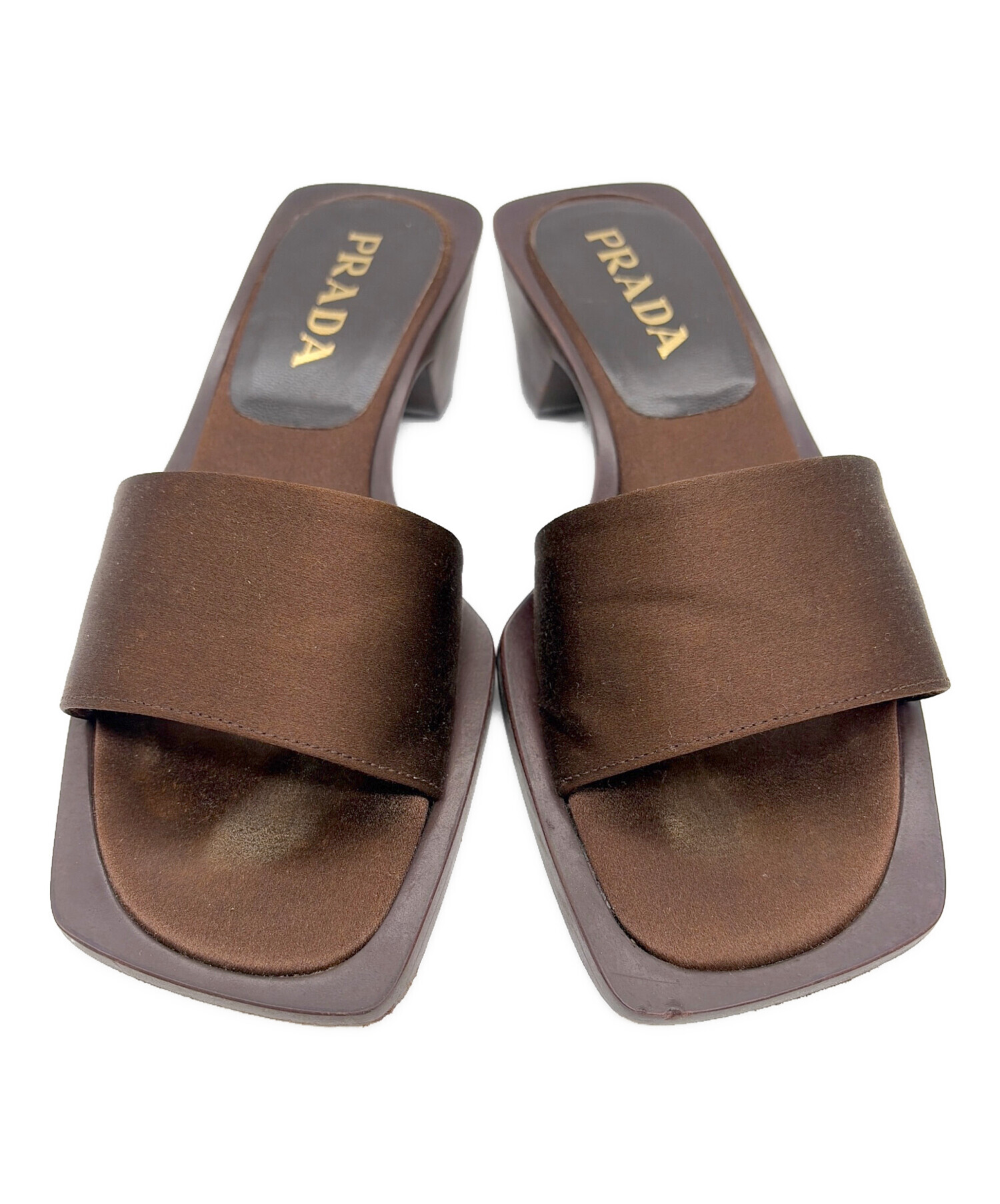 【超極レア】PRADA プラダ　サンダル　ブラウン 中古・古着通販】PRADA (プラダ) サンダル ブラウン サイズ:36 1/2