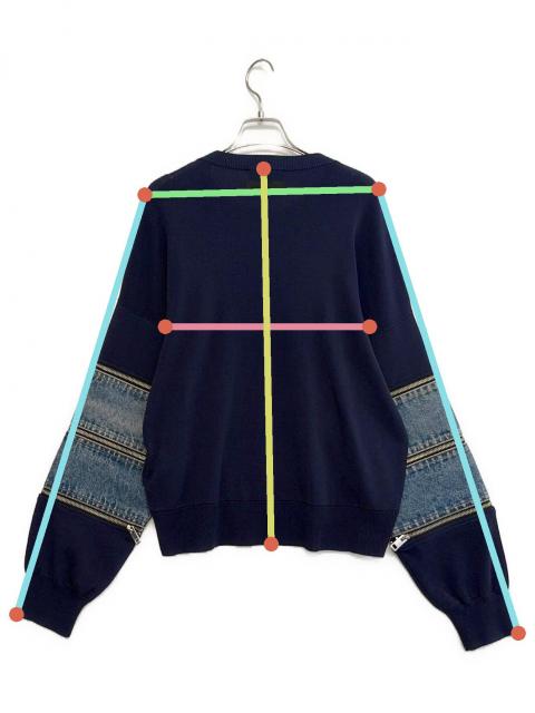 中古・古着通販】DIESEL (ディーゼル) 厚手ニット ネイビー サイズ:S