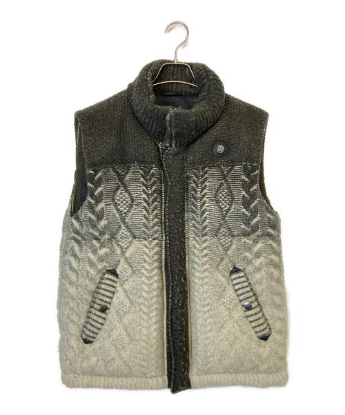中古・古着通販】DIESEL (ディーゼル) ニットベスト ブラウン
