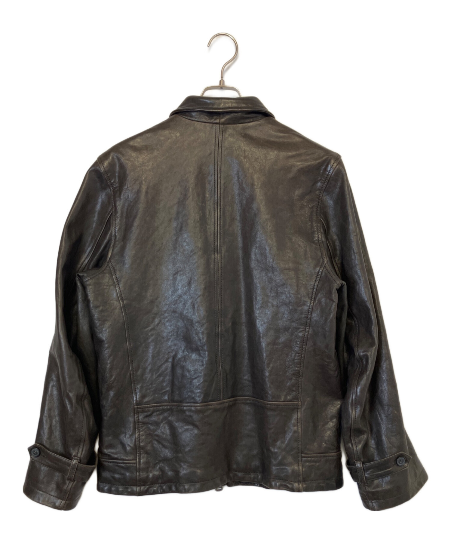 中古・古着通販】GARRETT (ギャレット) レザージャケット ブラウン