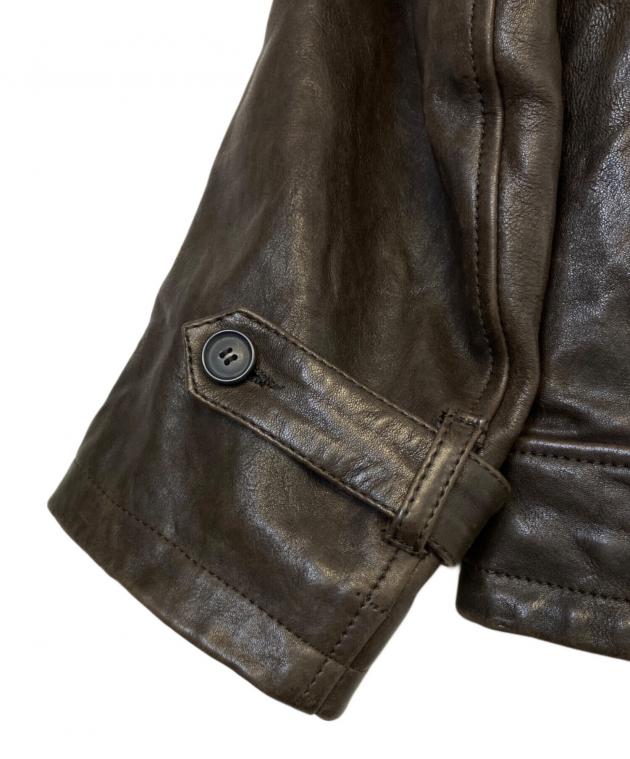 中古・古着通販】GARRETT (ギャレット) レザージャケット ブラウン