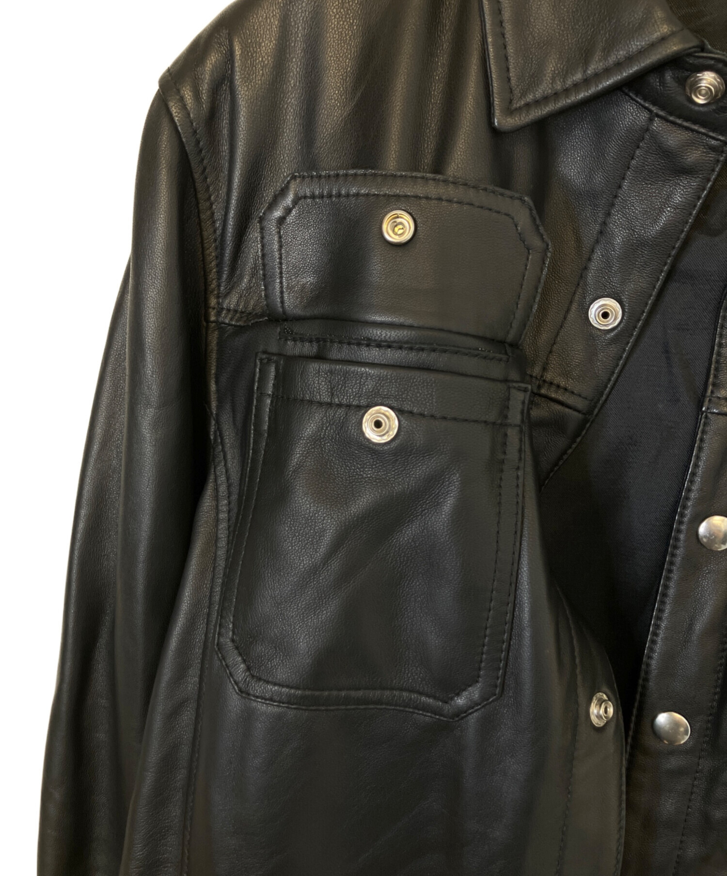 中古・古着通販】GARRETT (ギャレット) レザージャケット ブラック