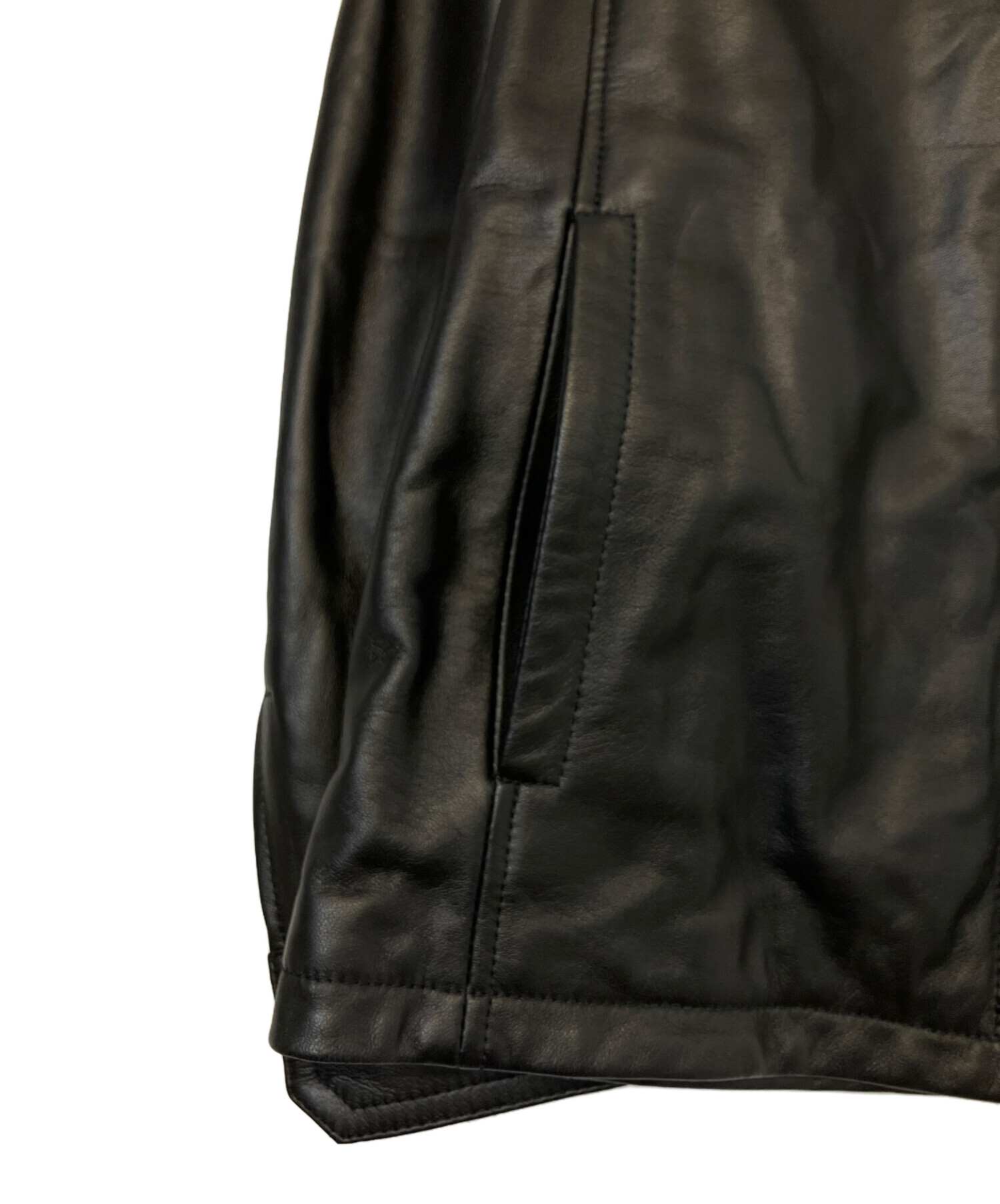 中古・古着通販】GARRETT (ギャレット) レザージャケット ブラック