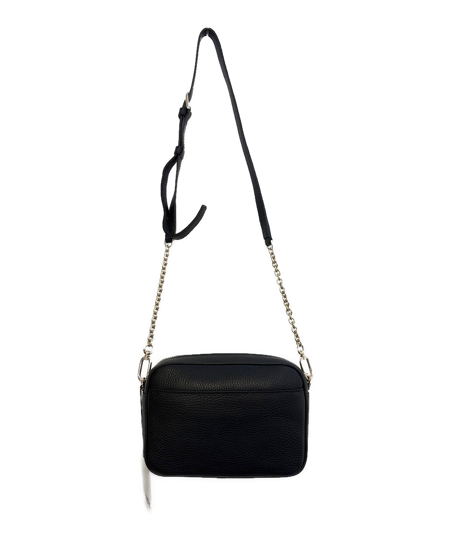 【未使用品】FURLA ブラック 本革ショルダーバッグ 中古・古着通販】FURLA (フルラ) ショルダーバッグ ブラック｜ブランド