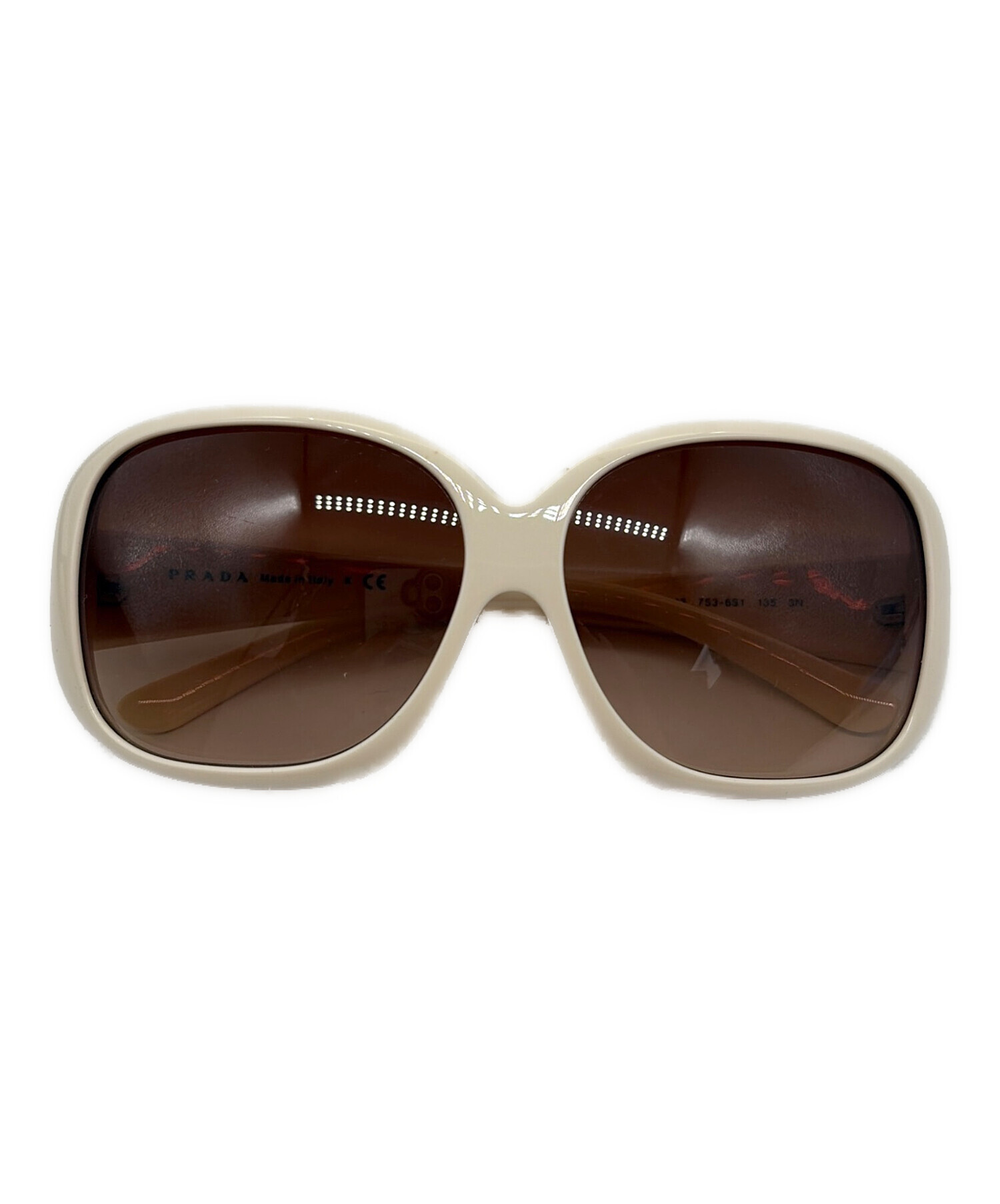中古・古着通販】PRADA (プラダ) サングラス アイボリー サイズ:61口13
