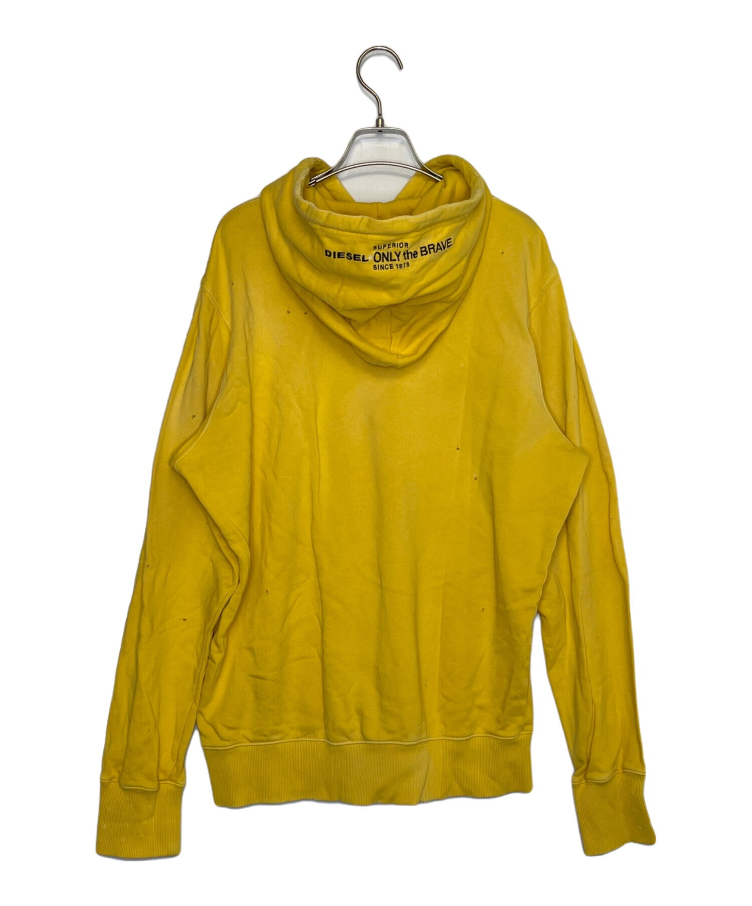 Diesel ダメージ　フーディ 中古・古着通販】DIESEL (ディーゼル) DIESEL ダメージ加工 パーカー