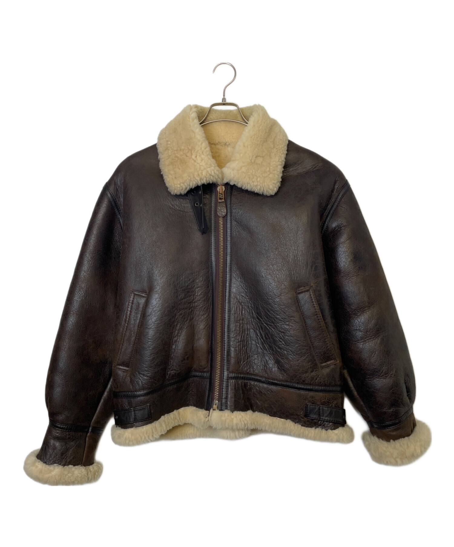 極美品✨　POTTAR ポッター 羊革　ムートン B-3 フライトジャケット M 中古・古着通販】POTTAR (ポッター) POTTER B-3 ムートンジャケット