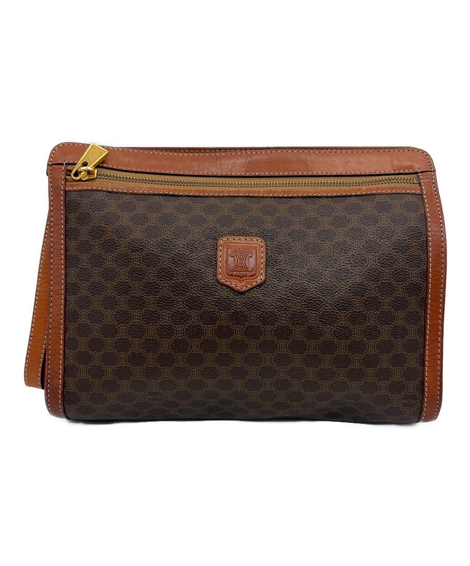 中古・古着通販】CELINE (セリーヌ) クラッチバッグ ブラウン