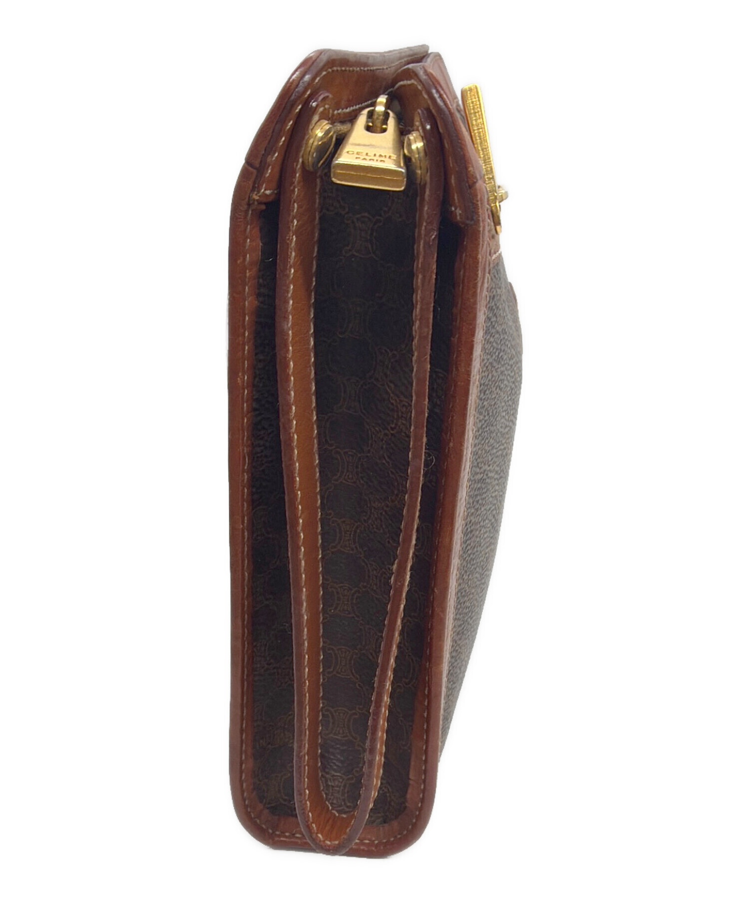 中古・古着通販】CELINE (セリーヌ) クラッチバッグ ブラウン