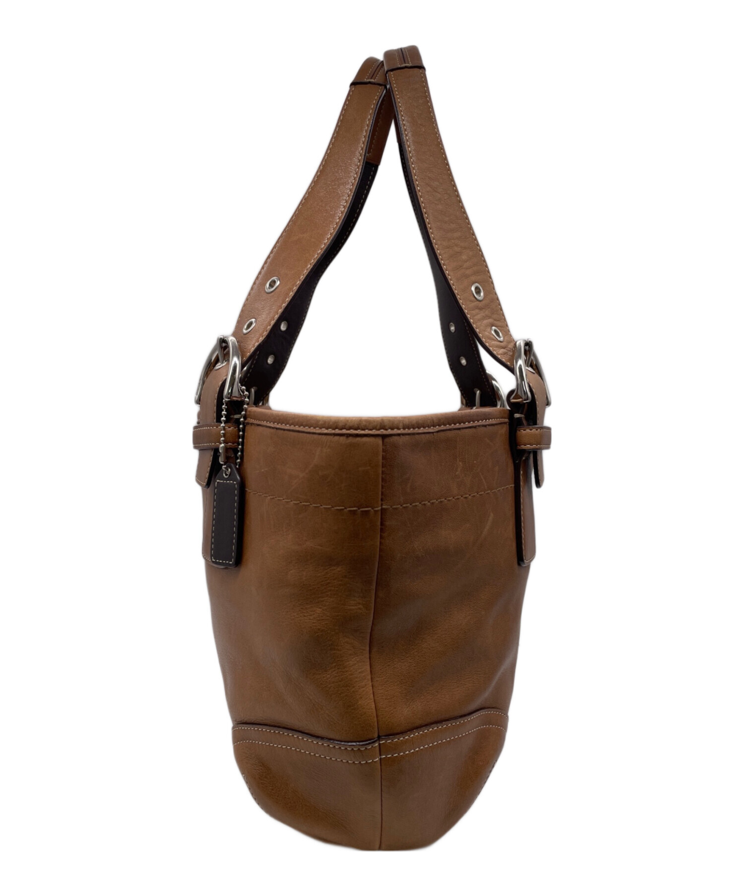 コーチ　レザー トートバッグ 中古・古着通販】COACH (コーチ) COACH レザー トートバッグ 9544