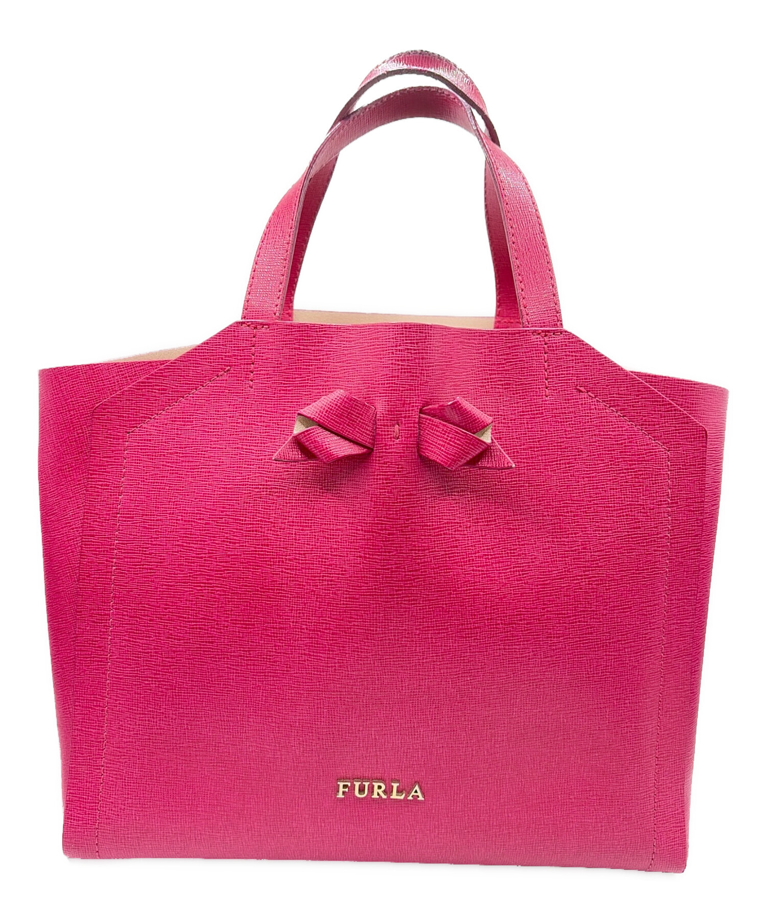 中古・古着通販】FURLA (フルラ) トートバッグ ピンク｜ブランド・古着