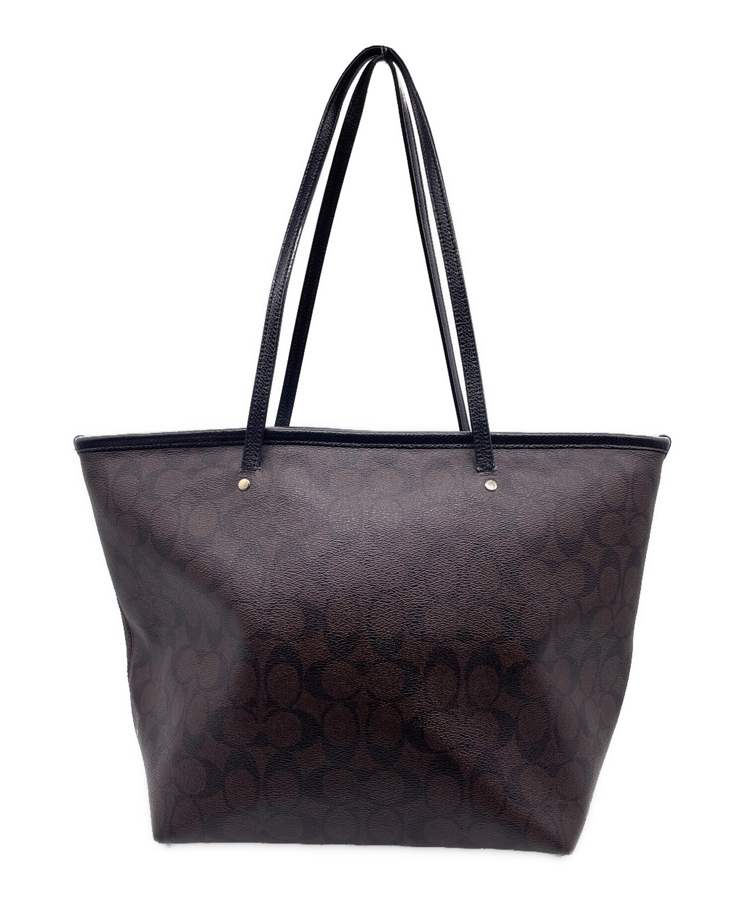 COACH シグネチャー トートバッグ ブラウン F78608 美品】COACH 