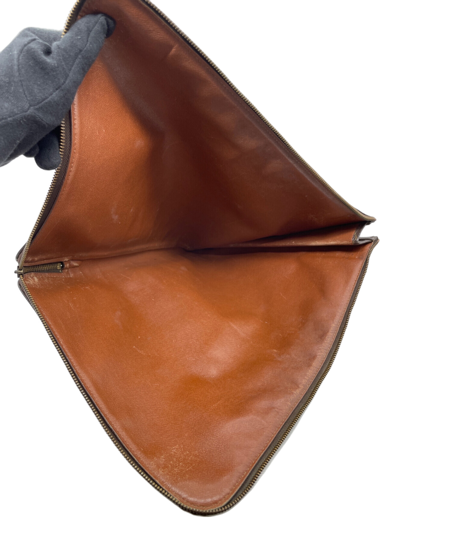 Louis Vuitton クラッチバッグ ダークブラウン 中古・古着通販】LOUIS VUITTON (ルイ ヴィトン) LOUIS VUITTON ルイ