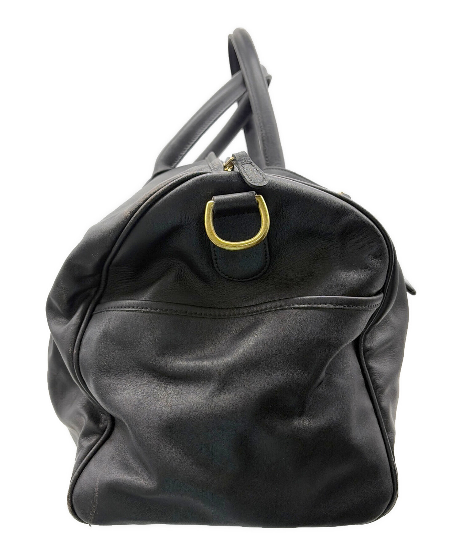 コーチ ブラック ボストンバッグ　coach 中古・古着通販】COACH (コーチ) ボストンバッグ ブラック｜ブランド