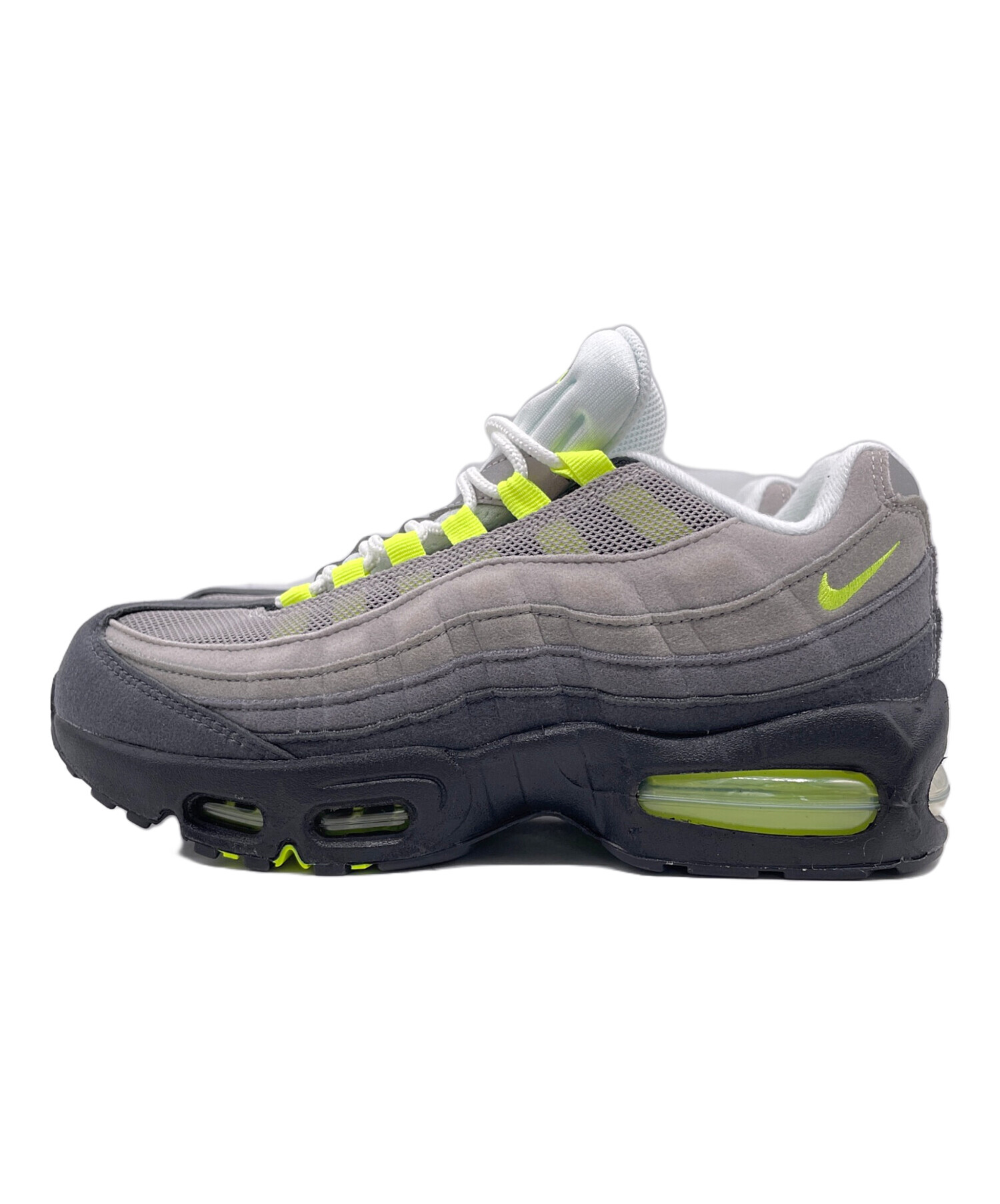 【新品・希少】Air Max 95 グレー/イエロー ★デッドストック★ 中古・古着通販】NIKE (ナイキ) NIKE GS AIR MAX 95 マックス95