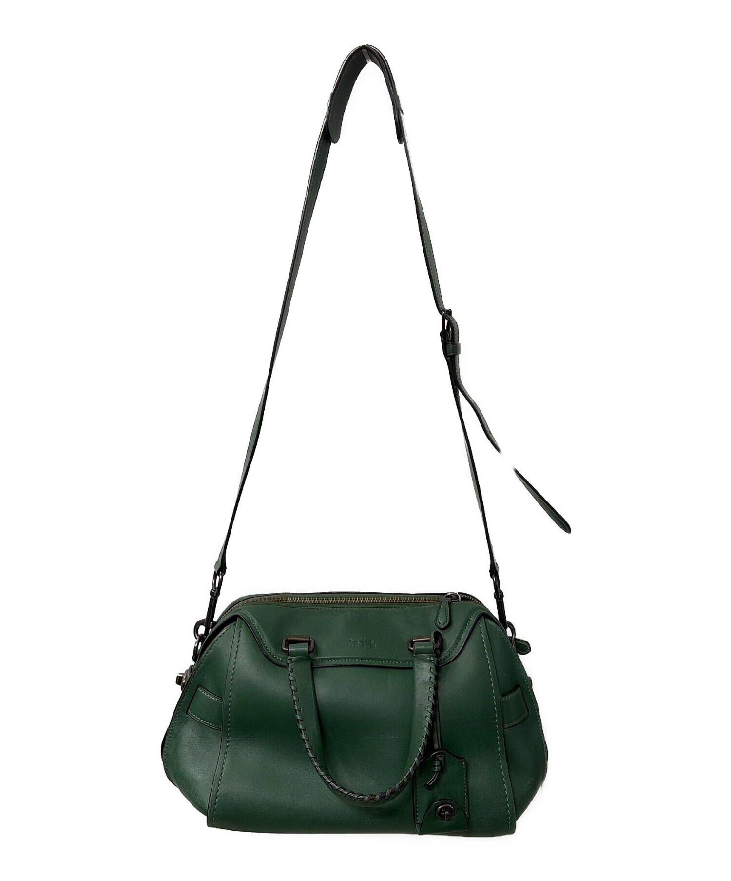 中古・古着通販】COACH (コーチ) 2WAYバッグ グリーン｜ブランド・古着