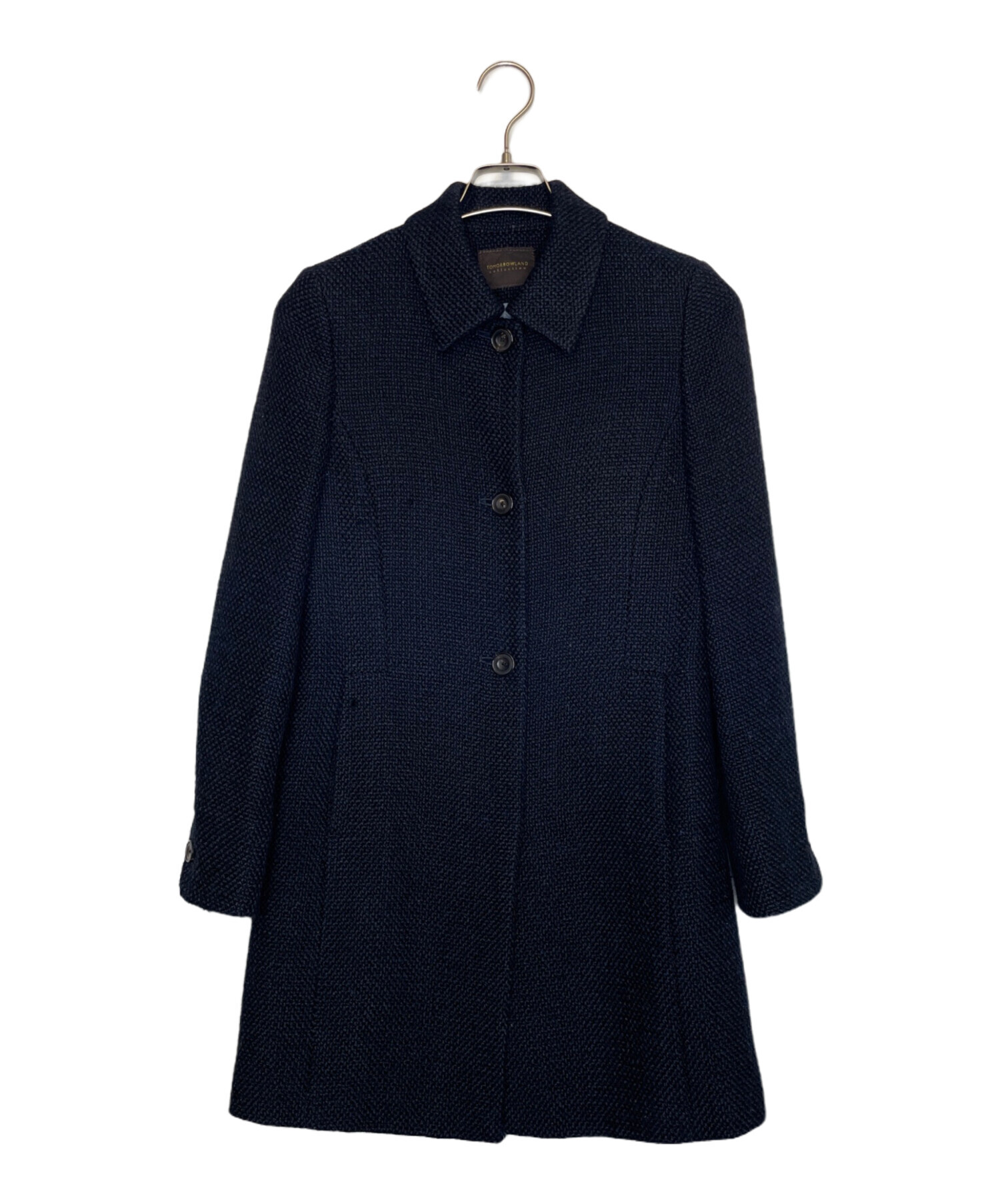 TOMORROWLAND tricot チェスターコート XL 紺 【古着】【中古】【送料無料】 中古・古着通販】TOMORROW LAND collection (トゥモローランド
