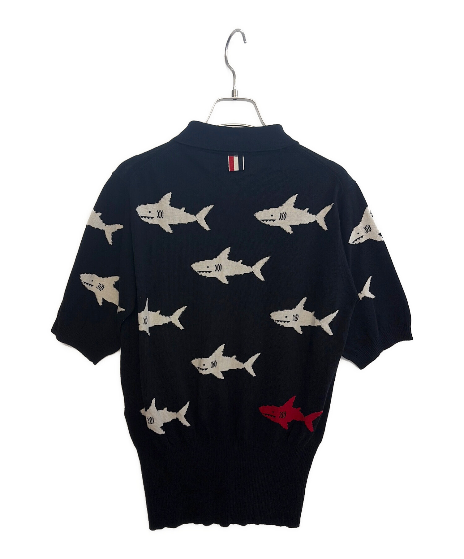 中古・古着通販】Thom Browne (トムブラウン) ポロシャツ ネイビー