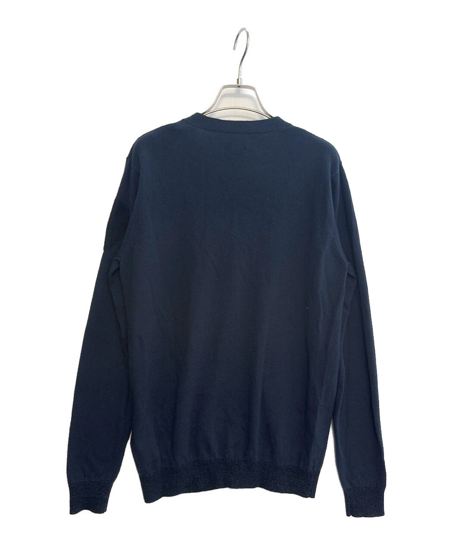 DIESEL ディーゼル カーディガン S 青 【古着】【中古】【送料無料】 中古・古着通販】DIESEL (ディーゼル) 厚手カーディガン ネイビー