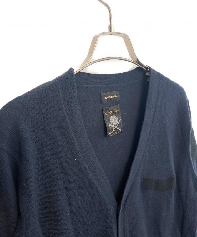 中古・古着通販】DIESEL (ディーゼル) 厚手カーディガン ネイビー
