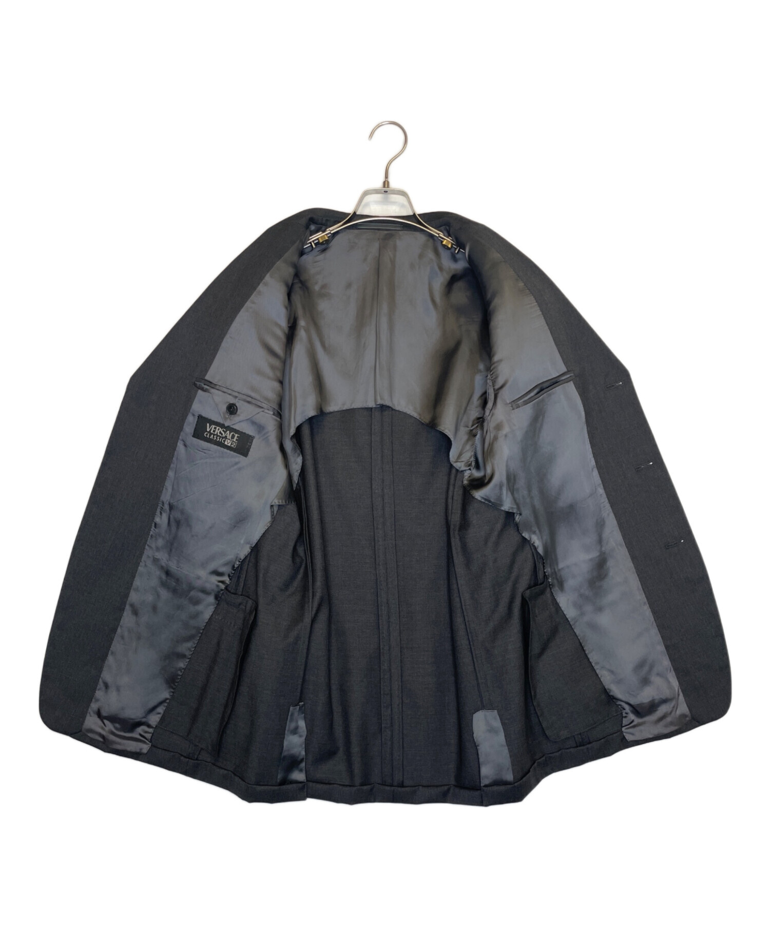 VERSACE CLASSIC V2 スーツジャケット ダークグレー VERSACE CLASSIC V2 スーツジャケット ダークグレー ヴェルサーチ
