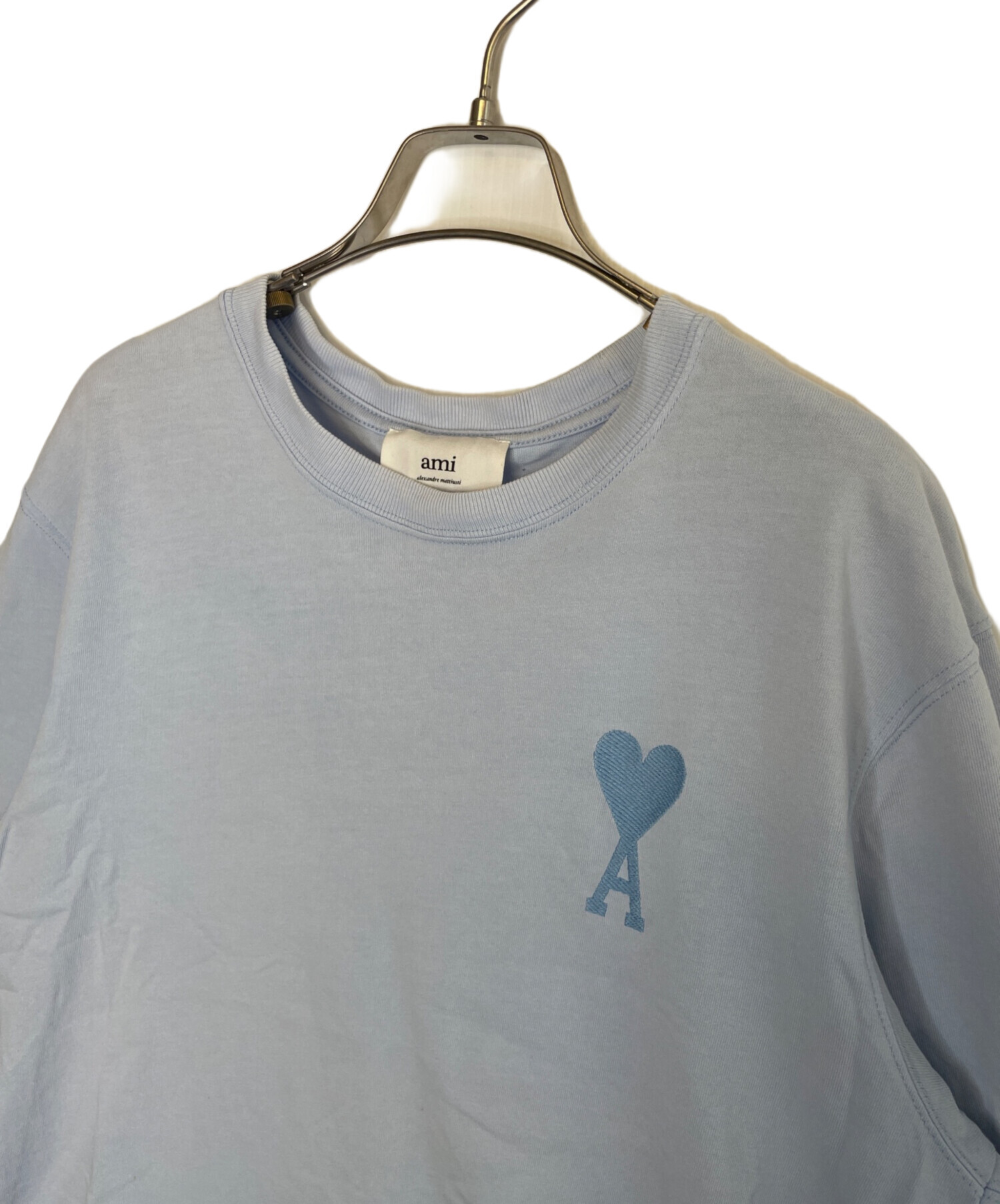 中古・古着通販】ami (アミ) ami アミ ハートロゴ 刺繍 半袖Tシャツ