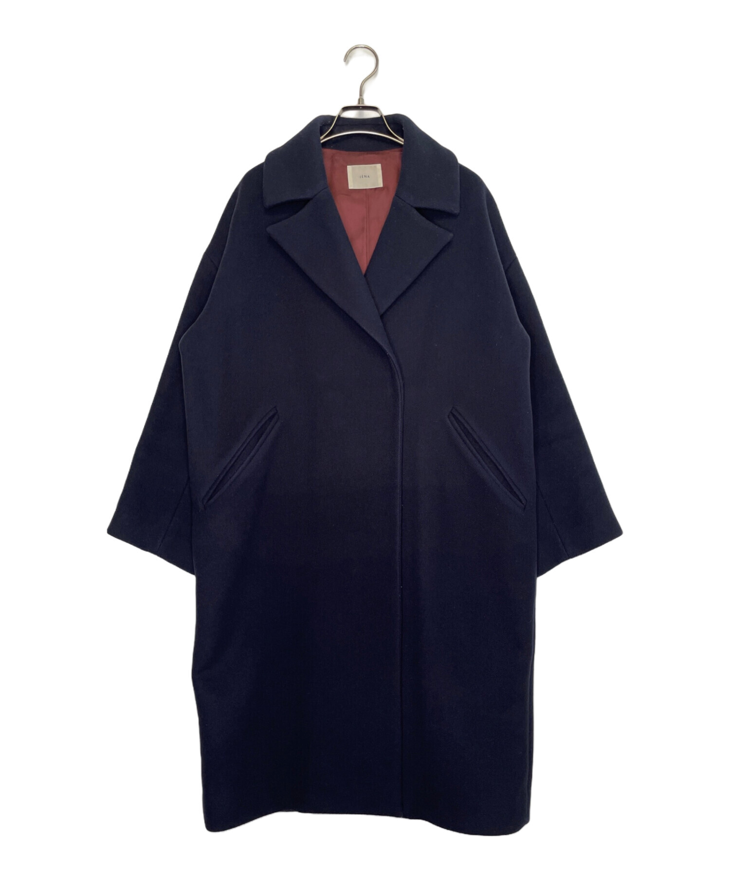IENA イエナ　ウールピーコート　ネイビー　38 中古・古着通販】IENA (イエナ) IENA イエナ ウール混 オーバー