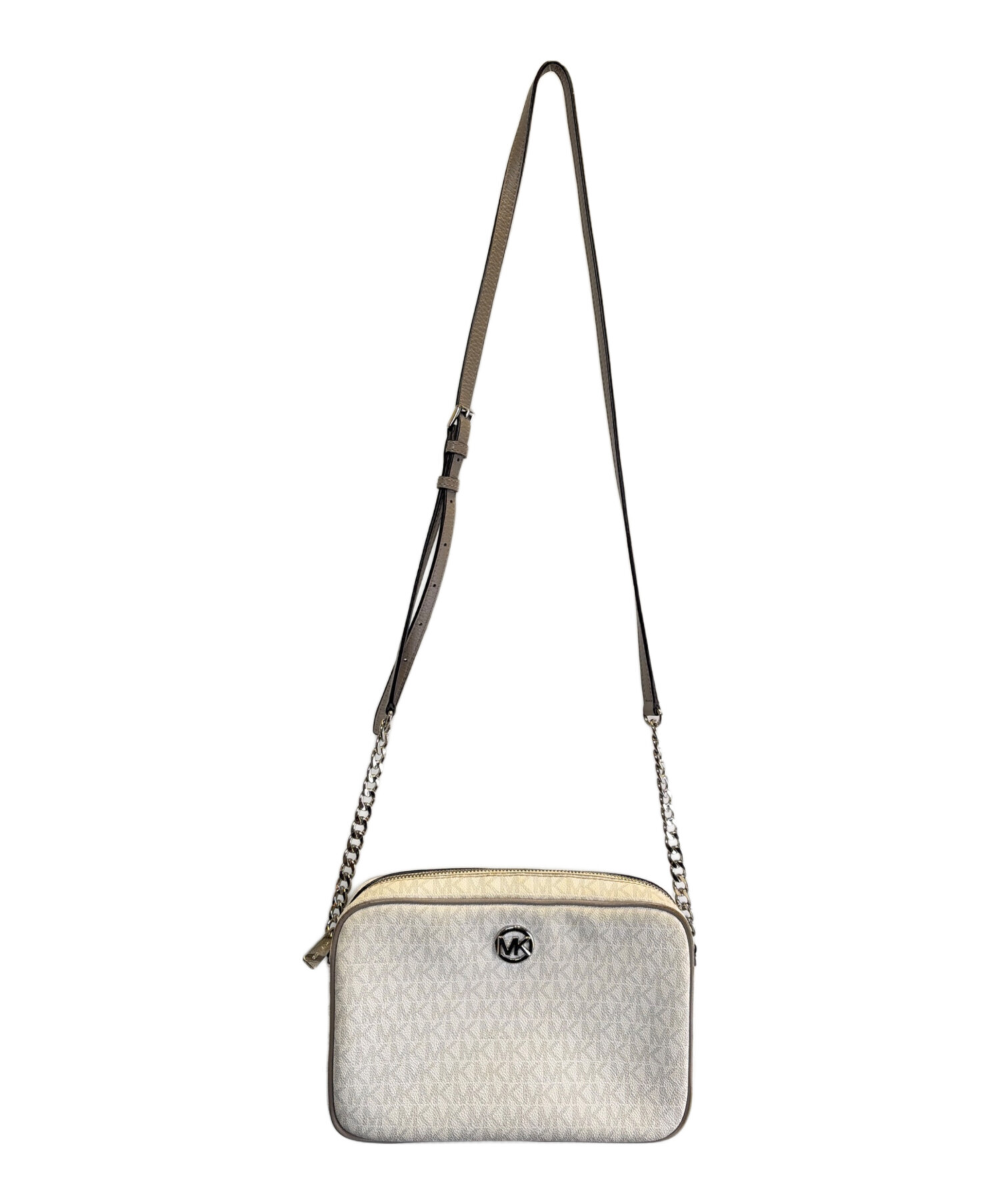 【匿名配送】MICHAEL KORS ショルダーバッグ ホワイト 新品未使用品 中古・古着通販】MICHAEL KORS (マイケルコース) ショルダーバッグ