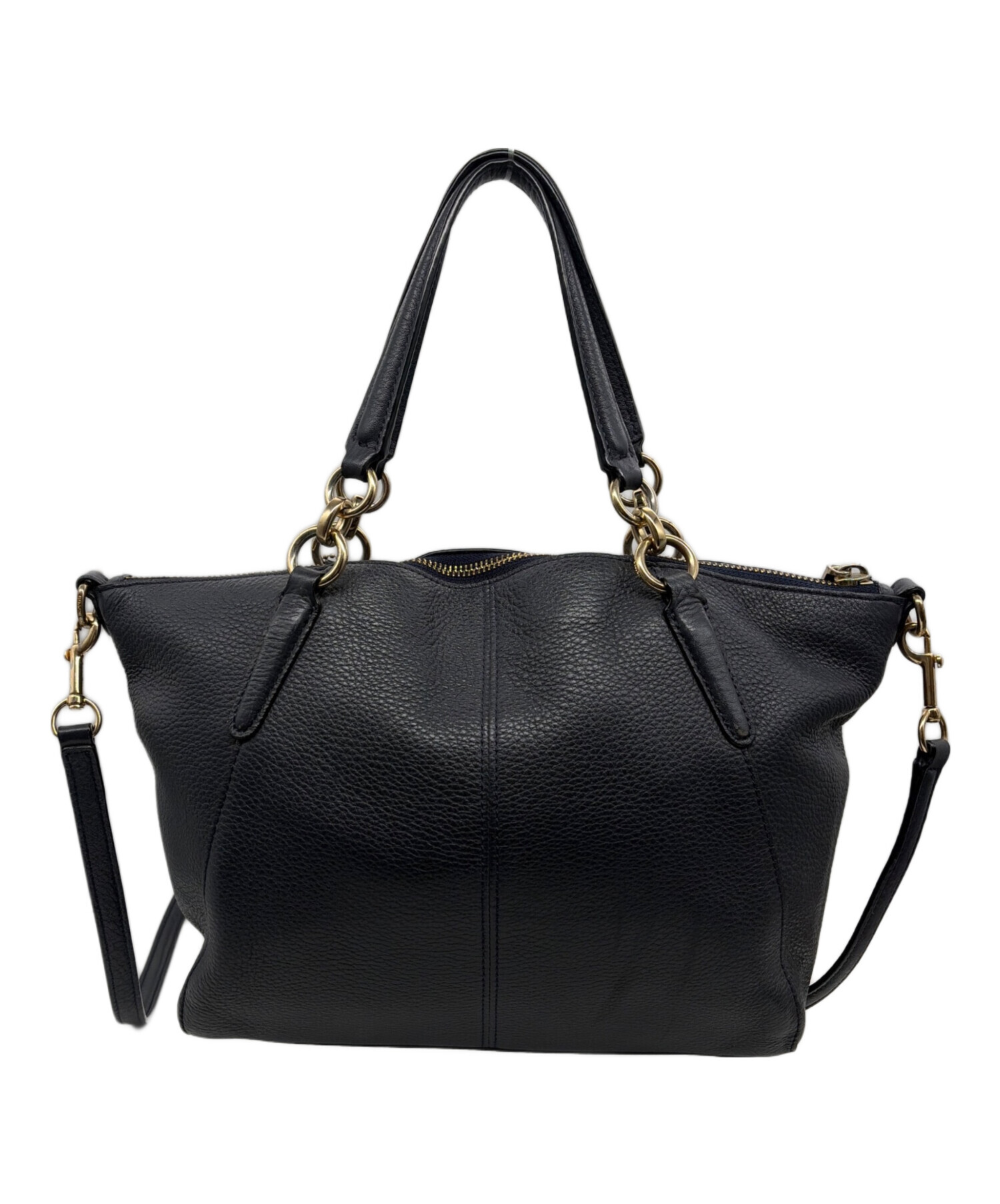COACH 2WAYバッグ 中古・古着通販】COACH (コーチ) 2WAYショルダーバッグ ネイビー