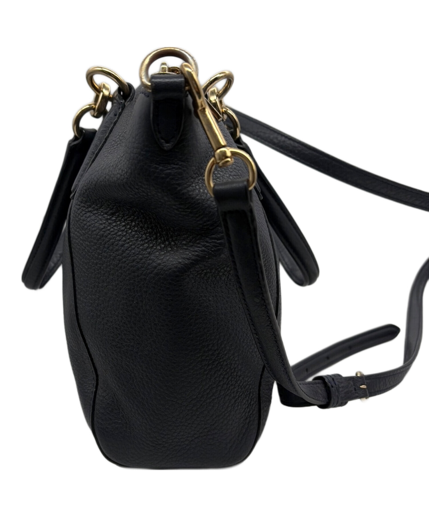 中古・古着通販】COACH (コーチ) 2WAYショルダーバッグ ネイビー