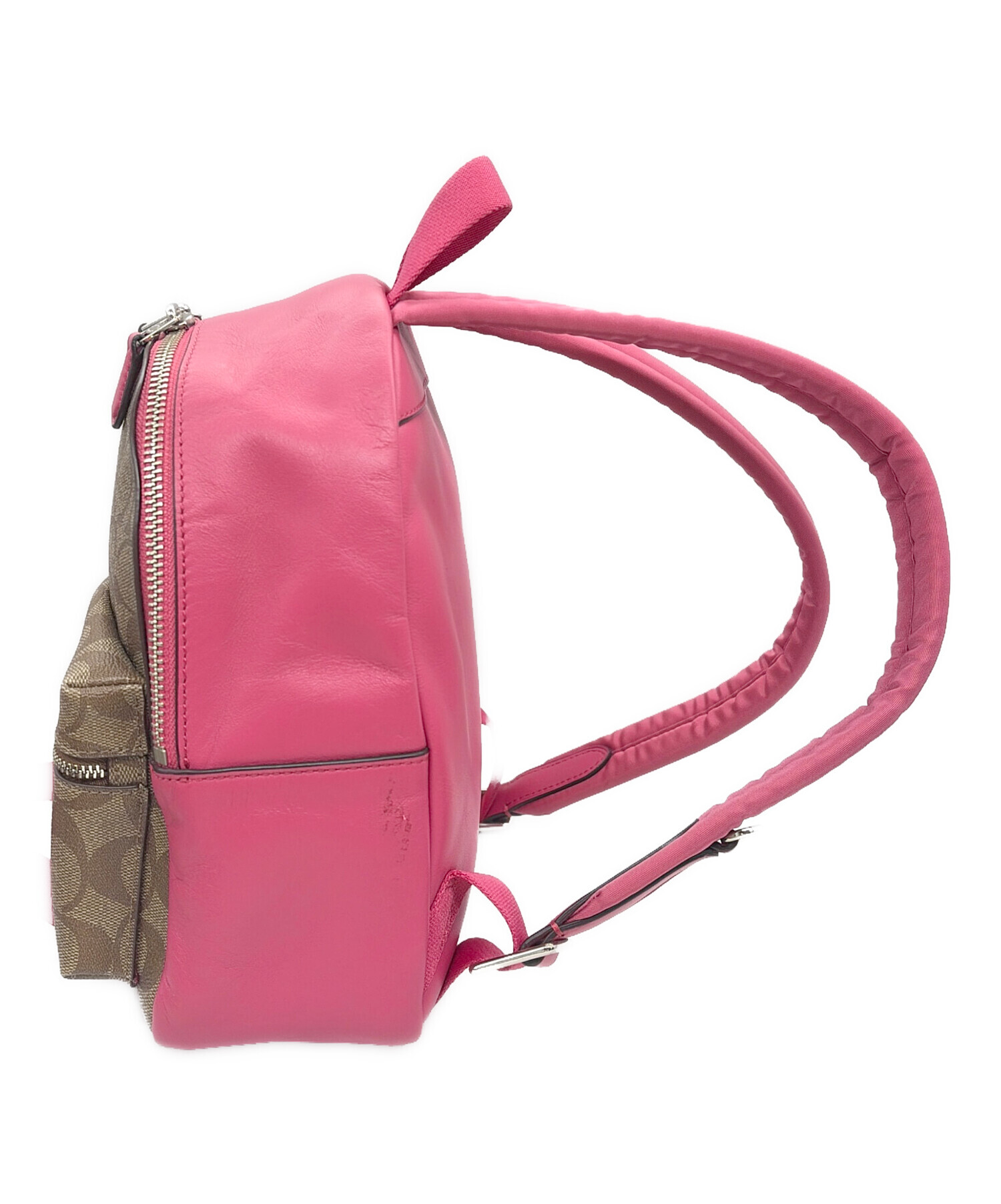 中古・古着通販】COACH (コーチ) リュック ブラウン×ピンク｜ブランド
