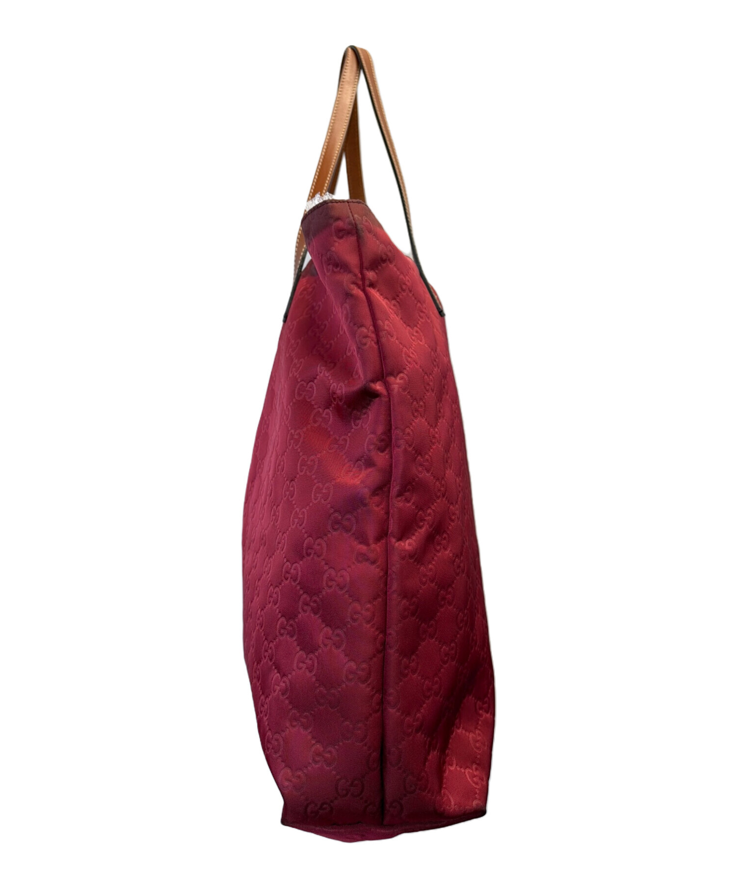 中古・古着通販】GUCCI (グッチ) トートバッグ レッド×ブラウン