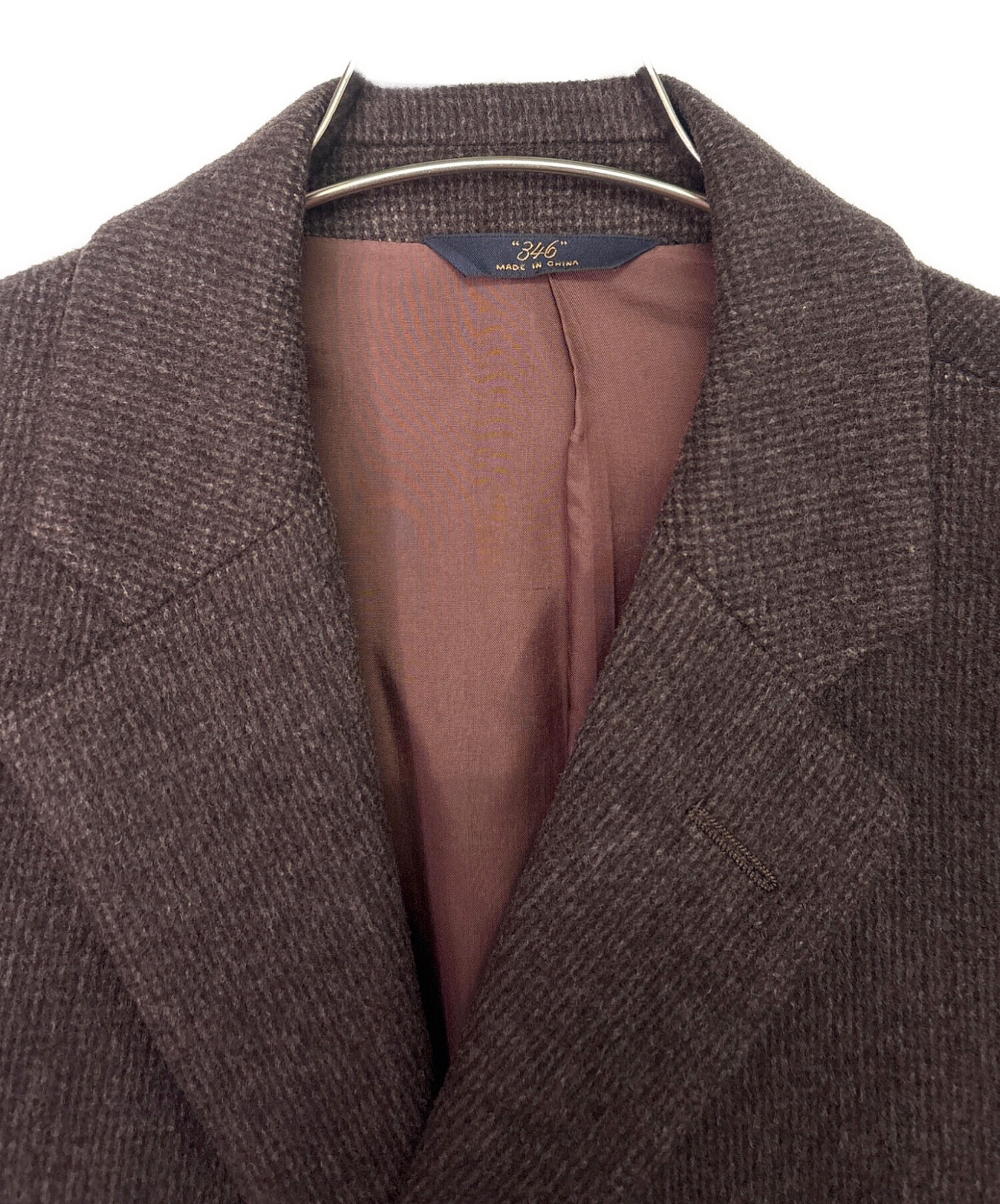 80s 英国製 ブルックスブラザーズ ウールコート 38 ブラウン ジャケット 中古・古着通販】BROOKS BROTHERS (ブルックスブラザーズ) ウール